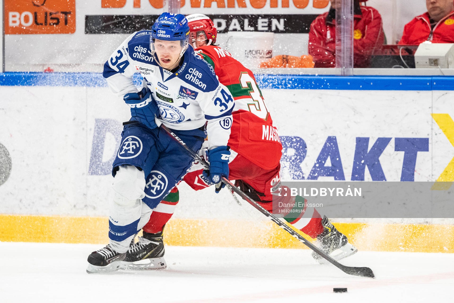 Leksands Lukas Enqvist och Moras Adam Massuhr
