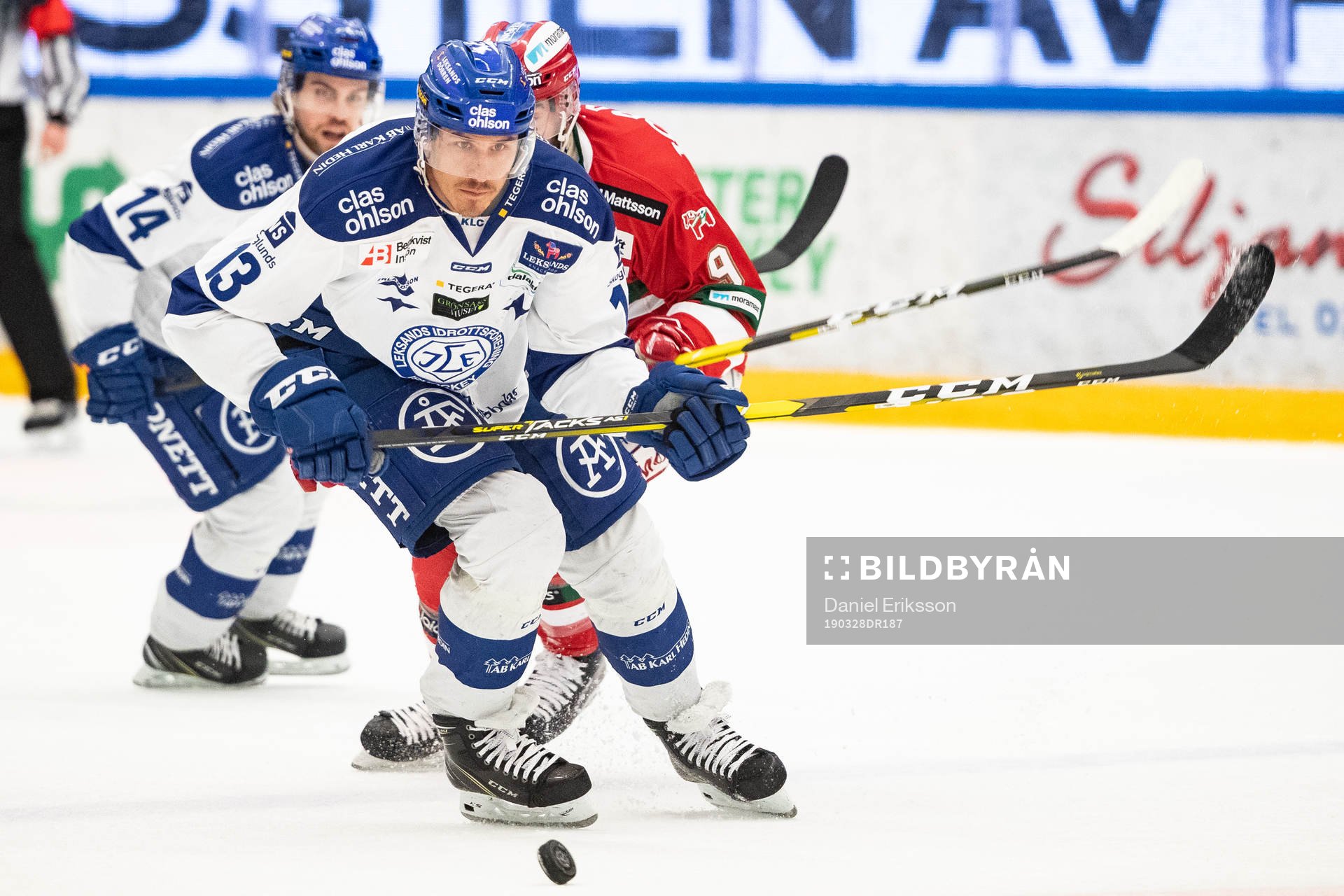 Leksands Jon Knuts och Moras Andrew Rowe