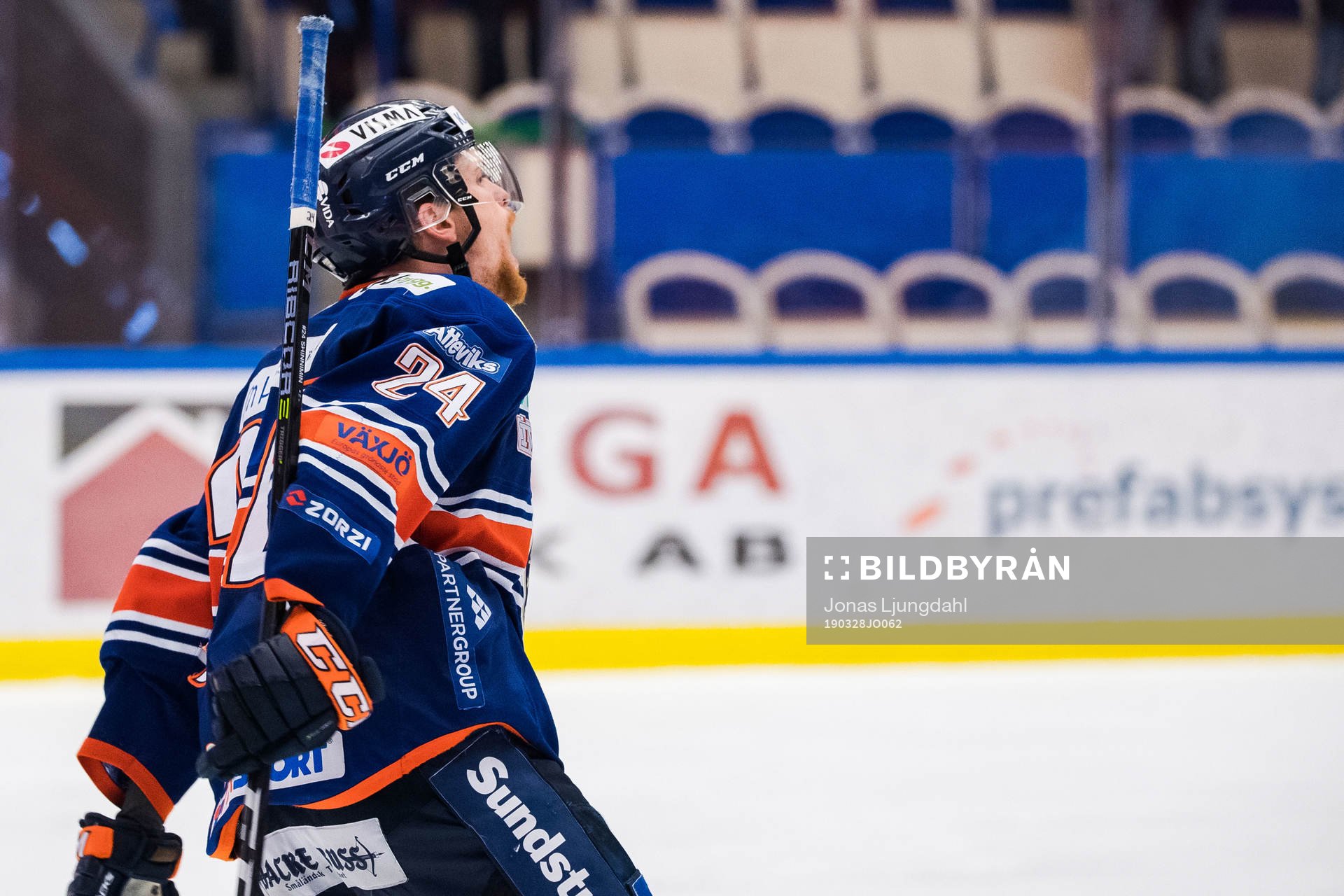 Växjös Brendan Shinnimin jublar