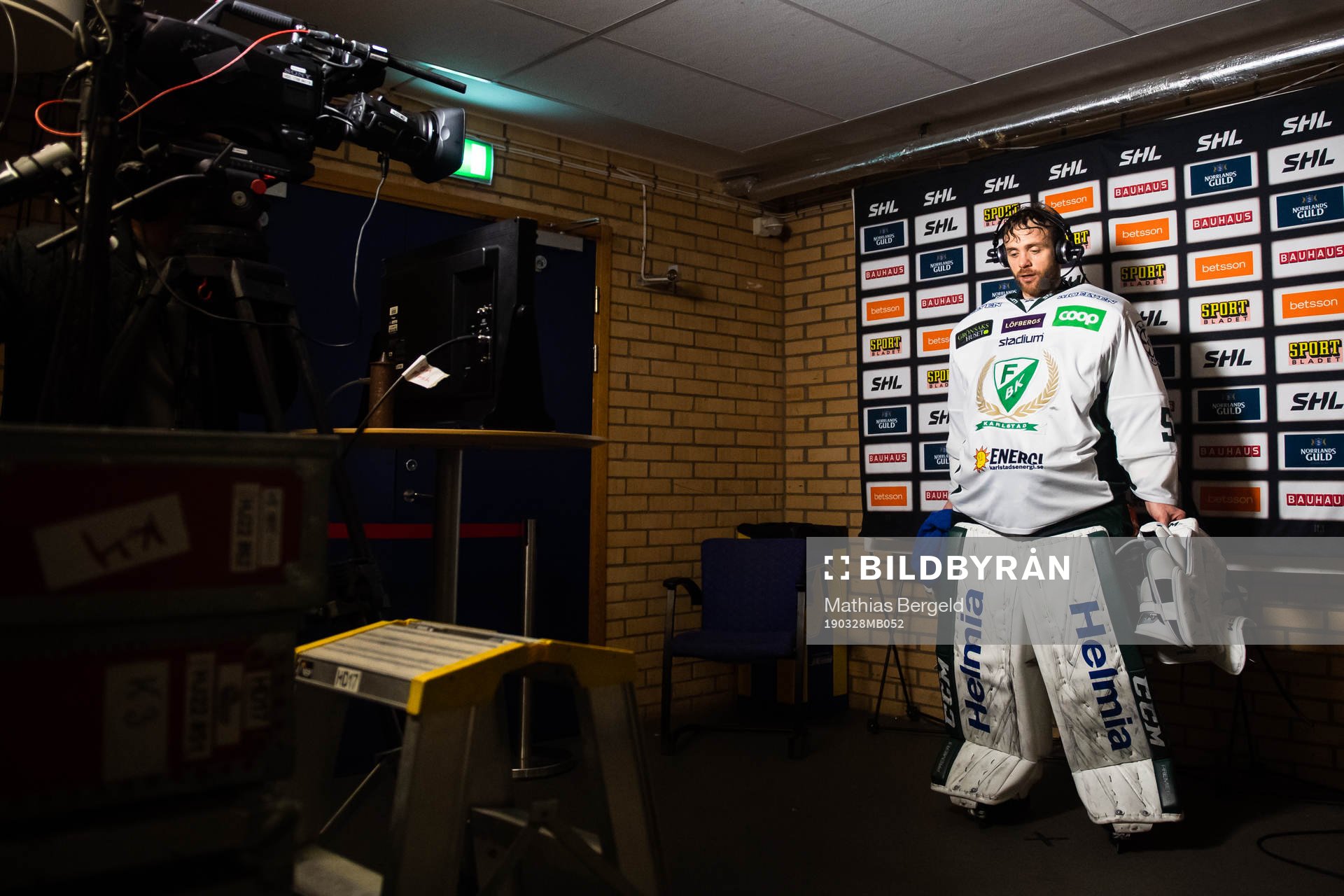 Färjestads målvakt Markus Svensson