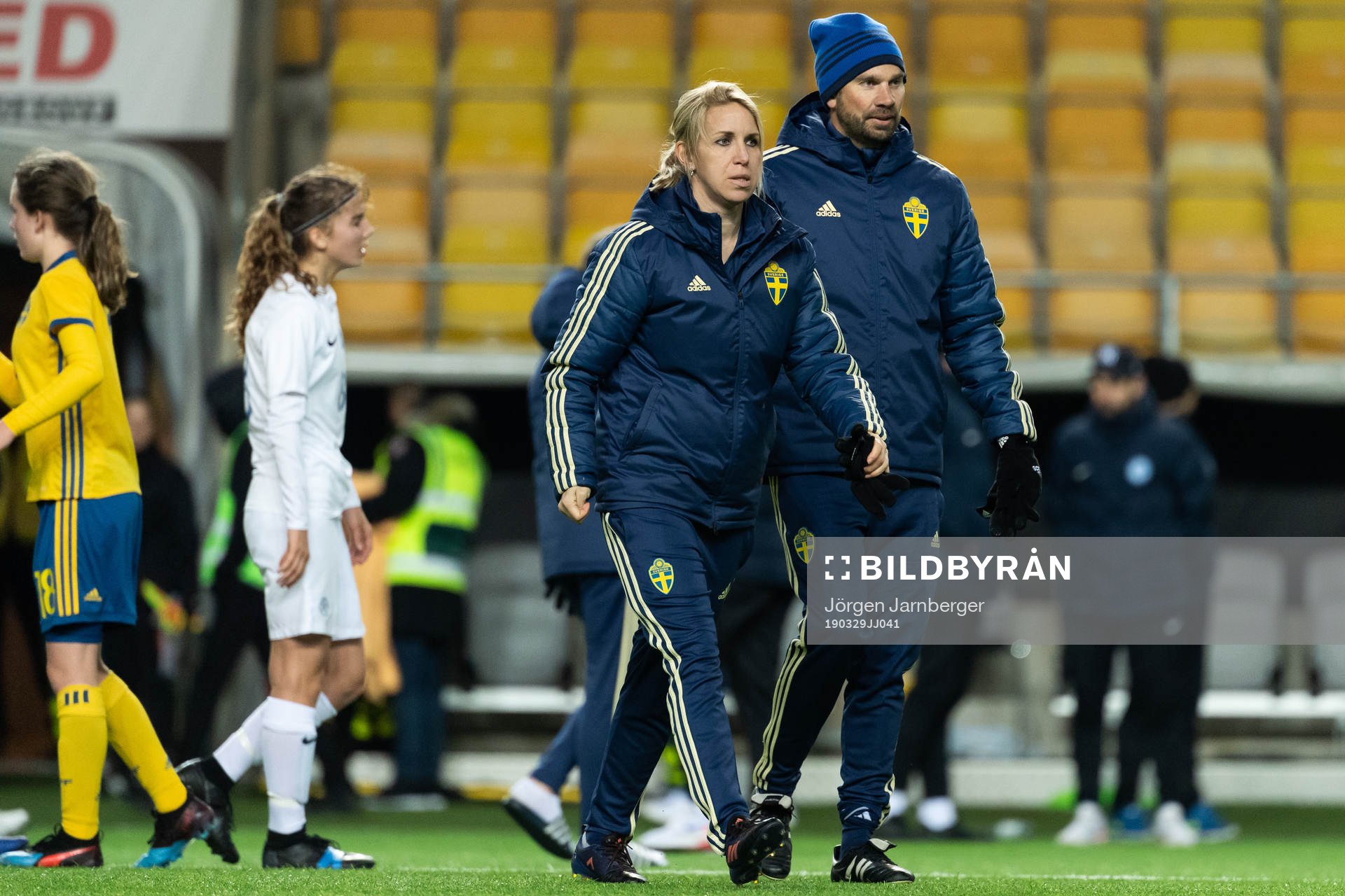 Sveriges F17 assisterande förbundskapten Elin Magnusson