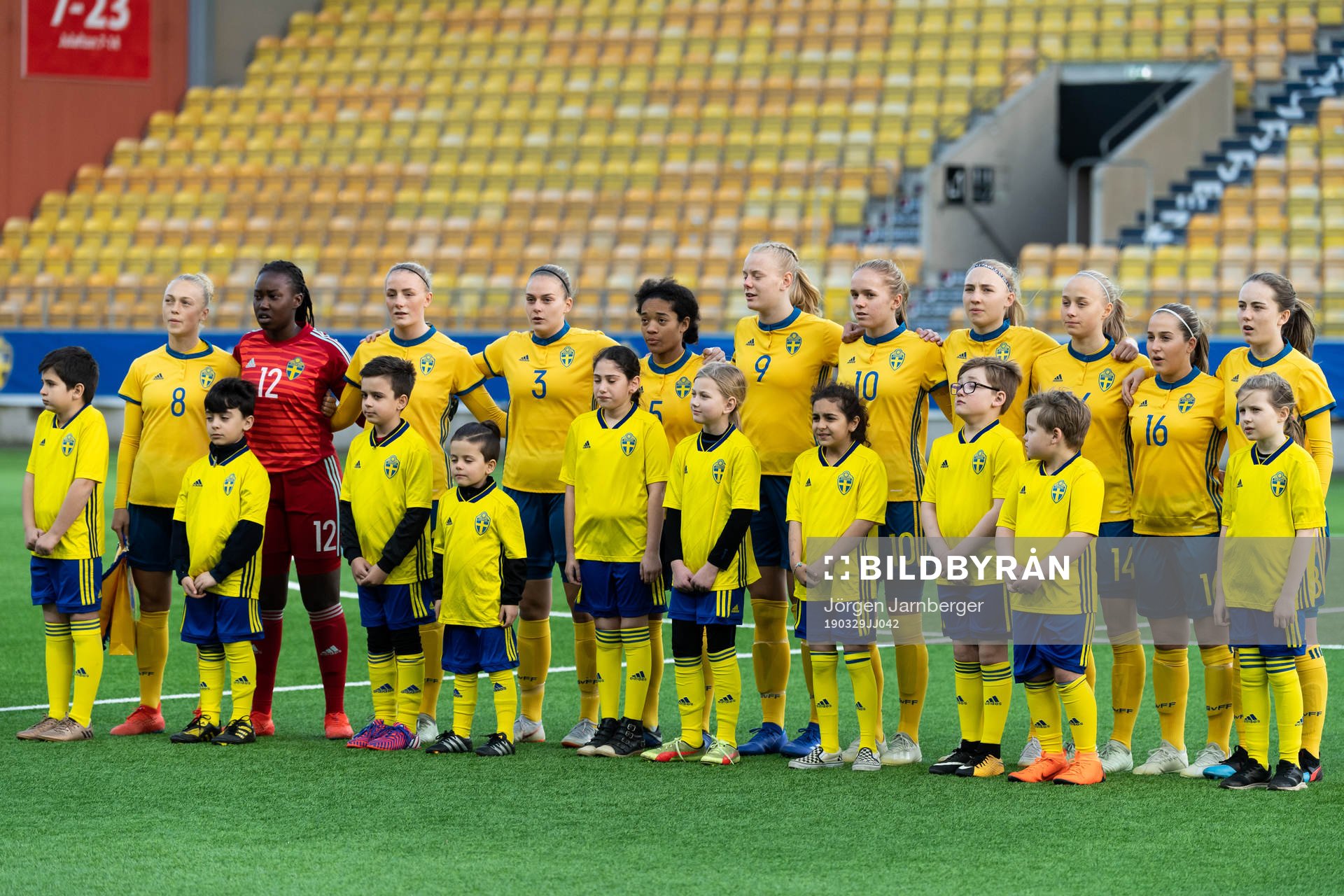 Sveriges startelva vid lineup
