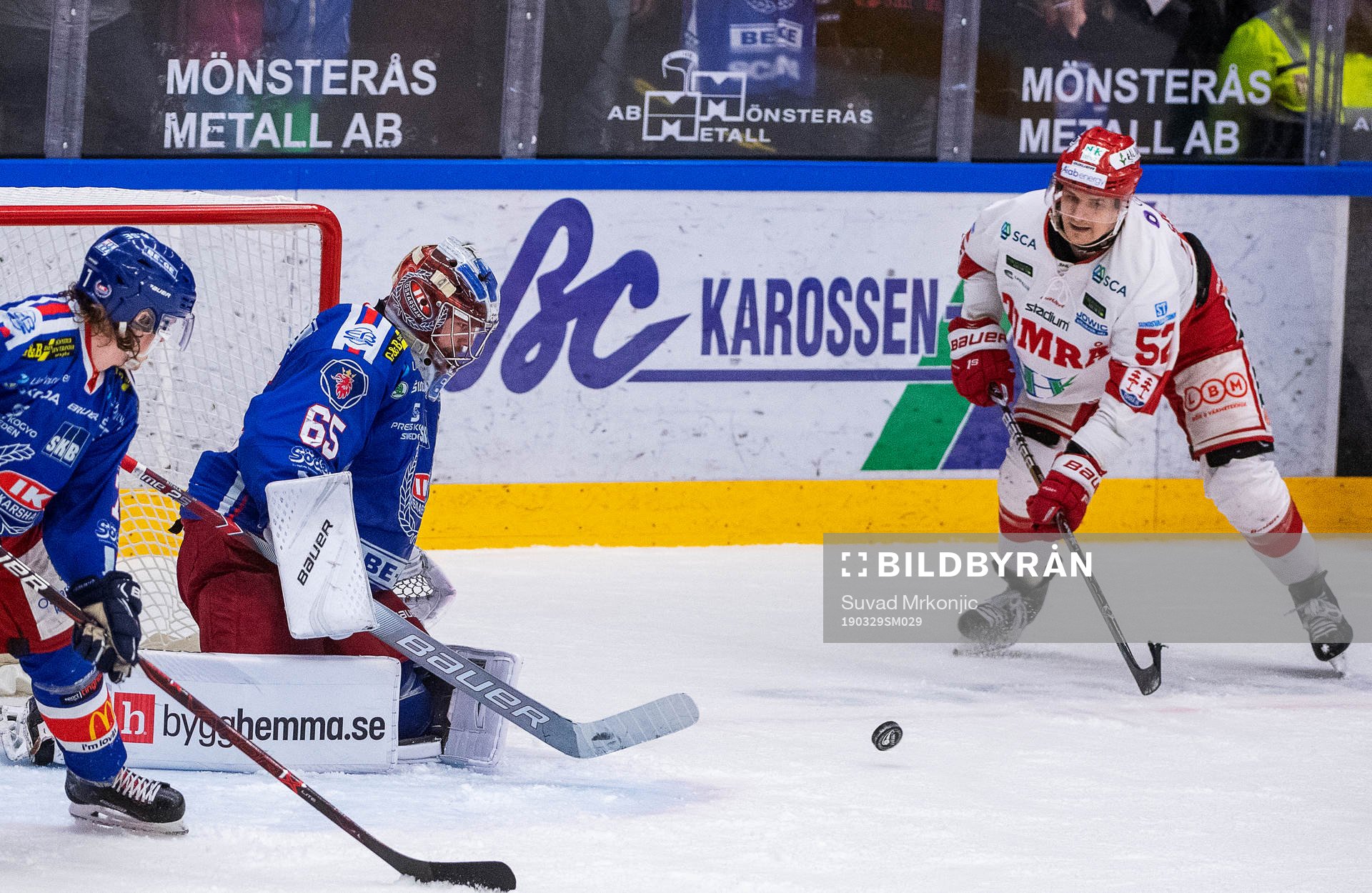 Oskarshamns målvakt Christoffer Rifalk och Timrås