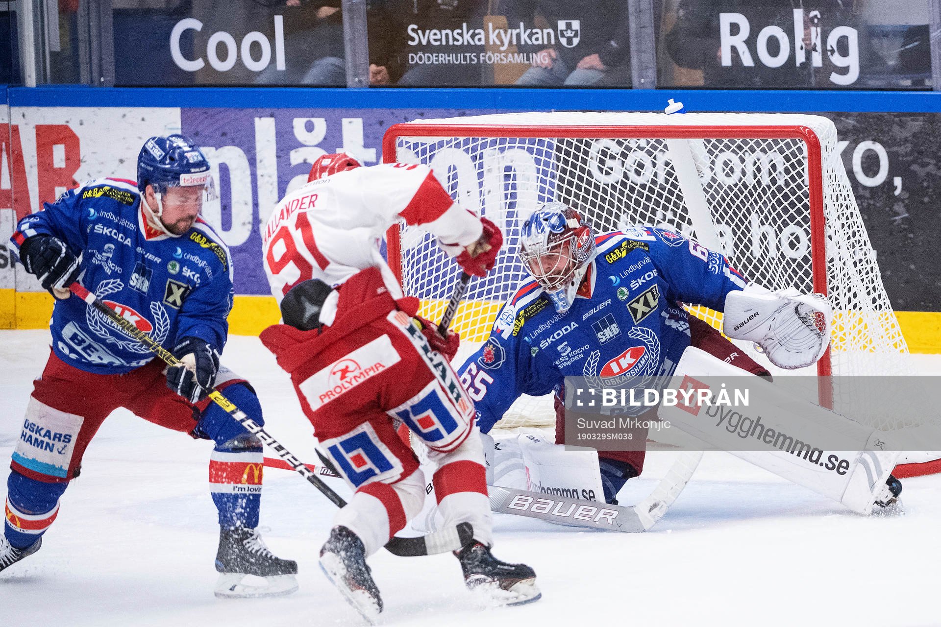 Timrås Filip Hållander gör 1-1 bakom Oskarshamns