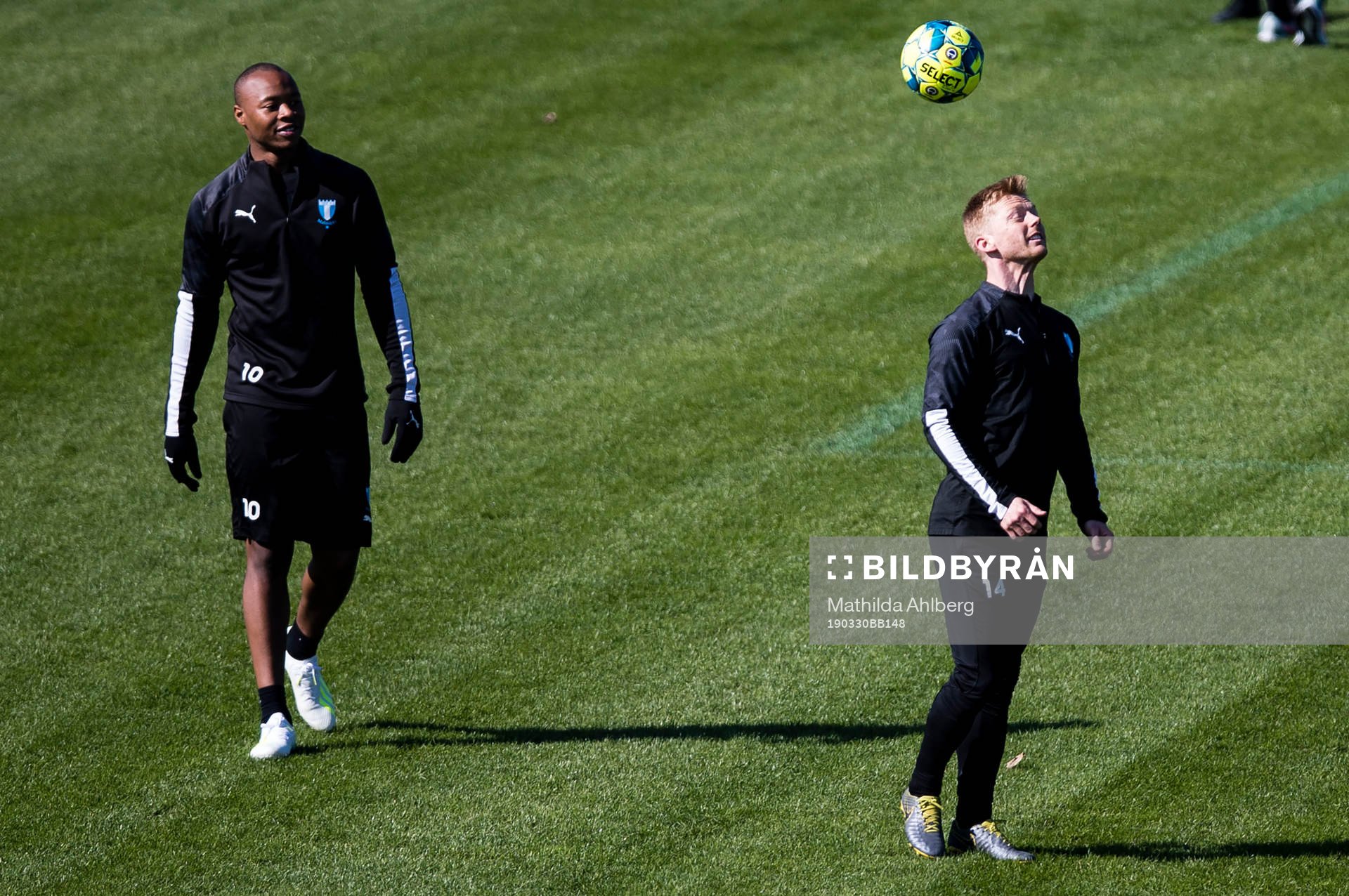 Malmö FFs Carlos Strandberg och Anders Christiansen