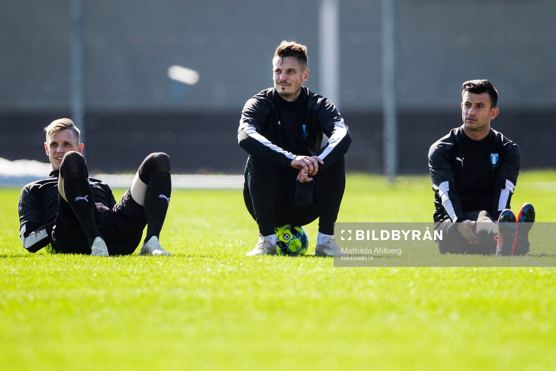 Malmö FFs Sören Rieks, Markus Rosenberg och Behrang Safari