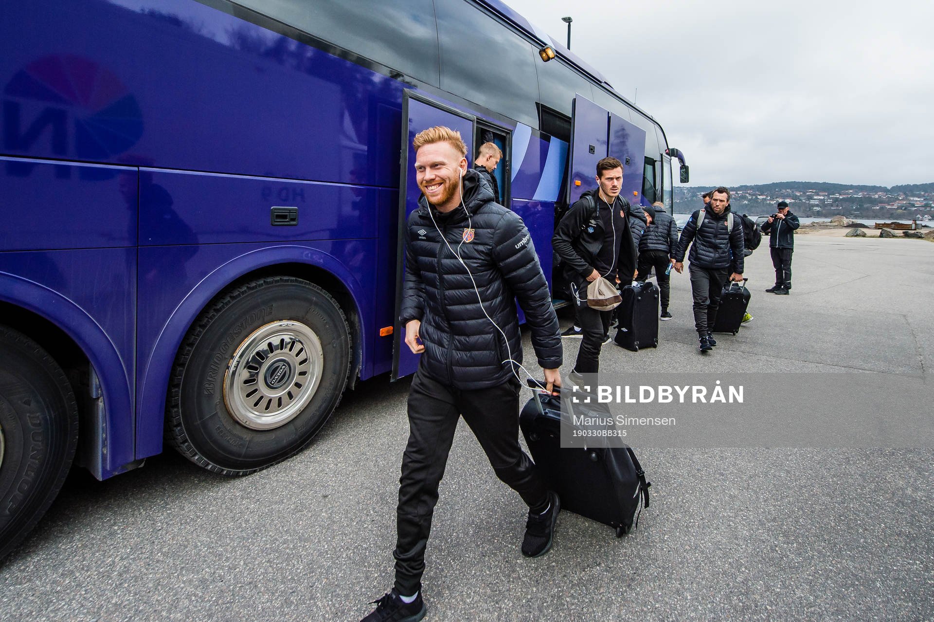 Fredrik Kjernmoen Carlsen of Aalesund arrives