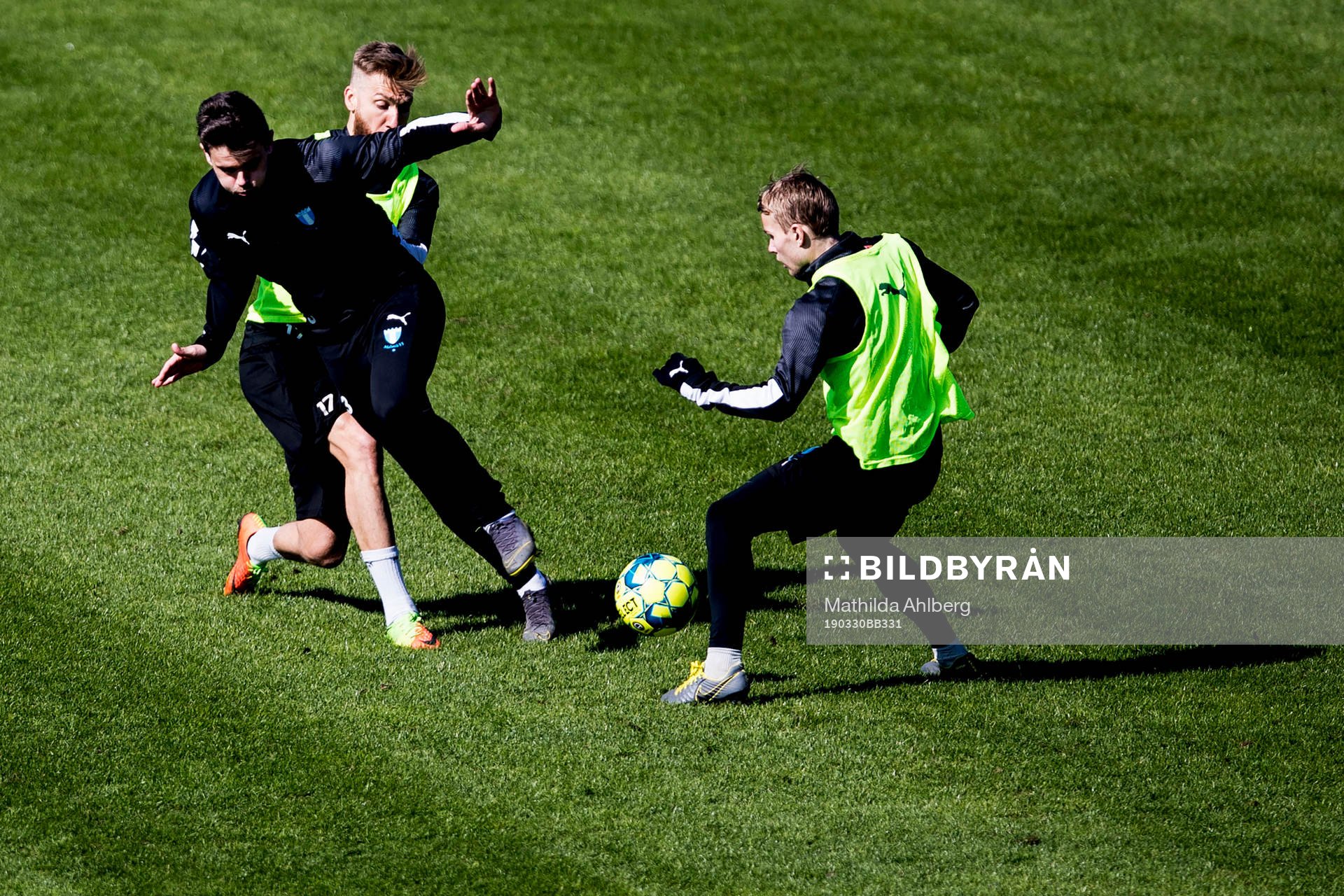 Malmö FFs Rasmus Bengtsson, Marcus Antonsson och Oscar