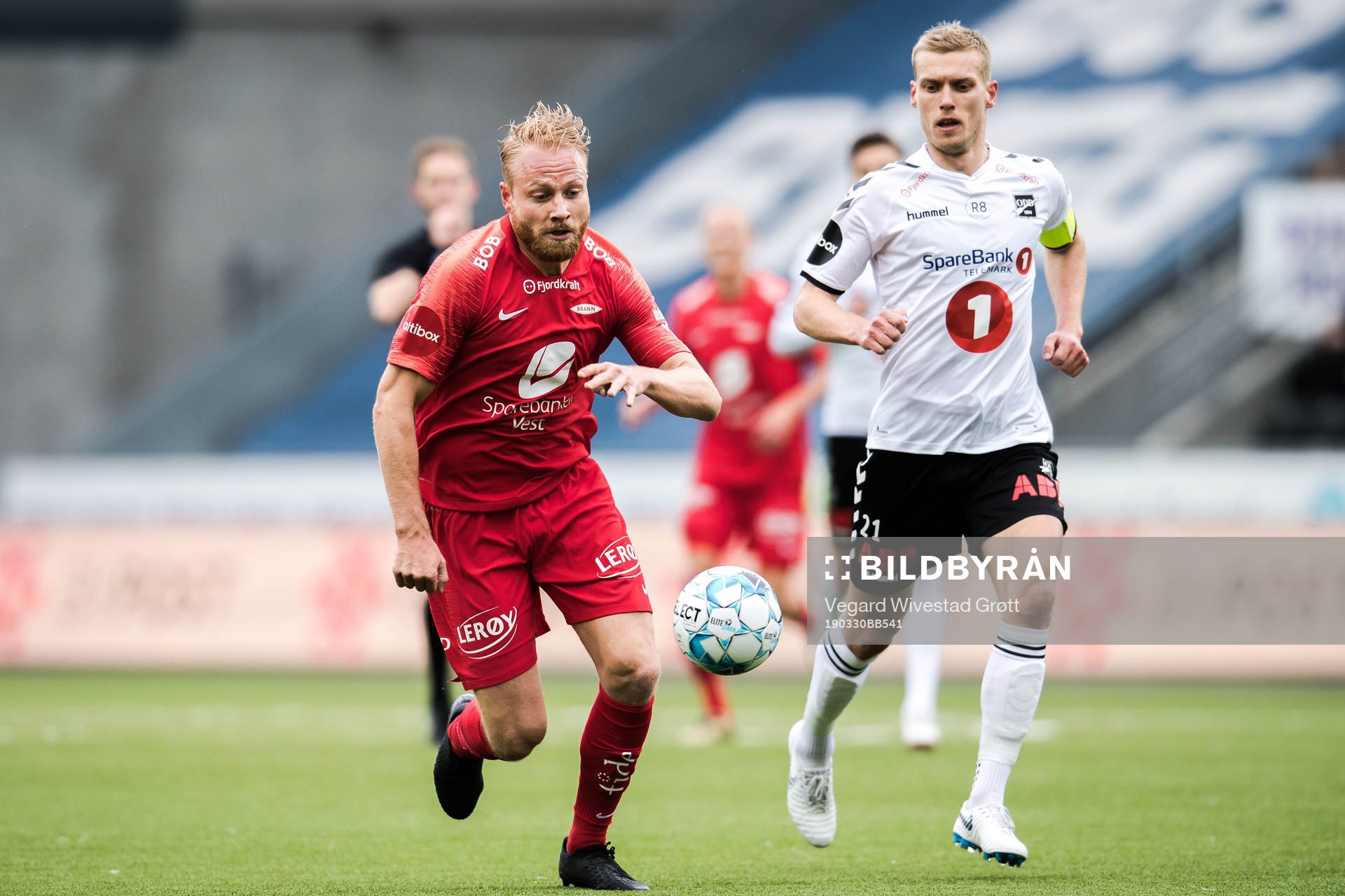 Henrik Kjelsrud Johansen of Brann and Steffen Hagen of Odd