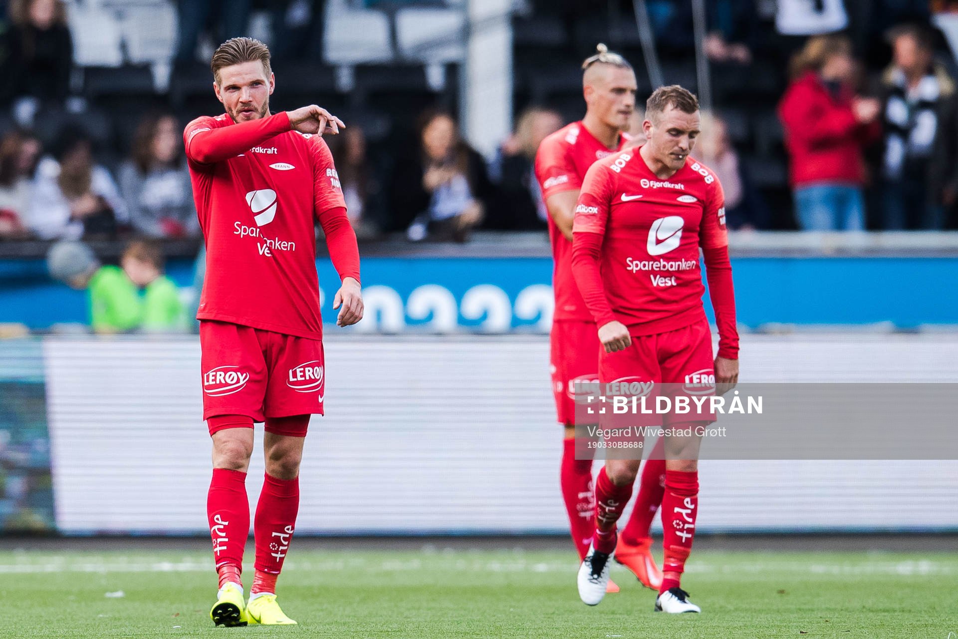 Gilli Rólantsson of Brann looks dejected