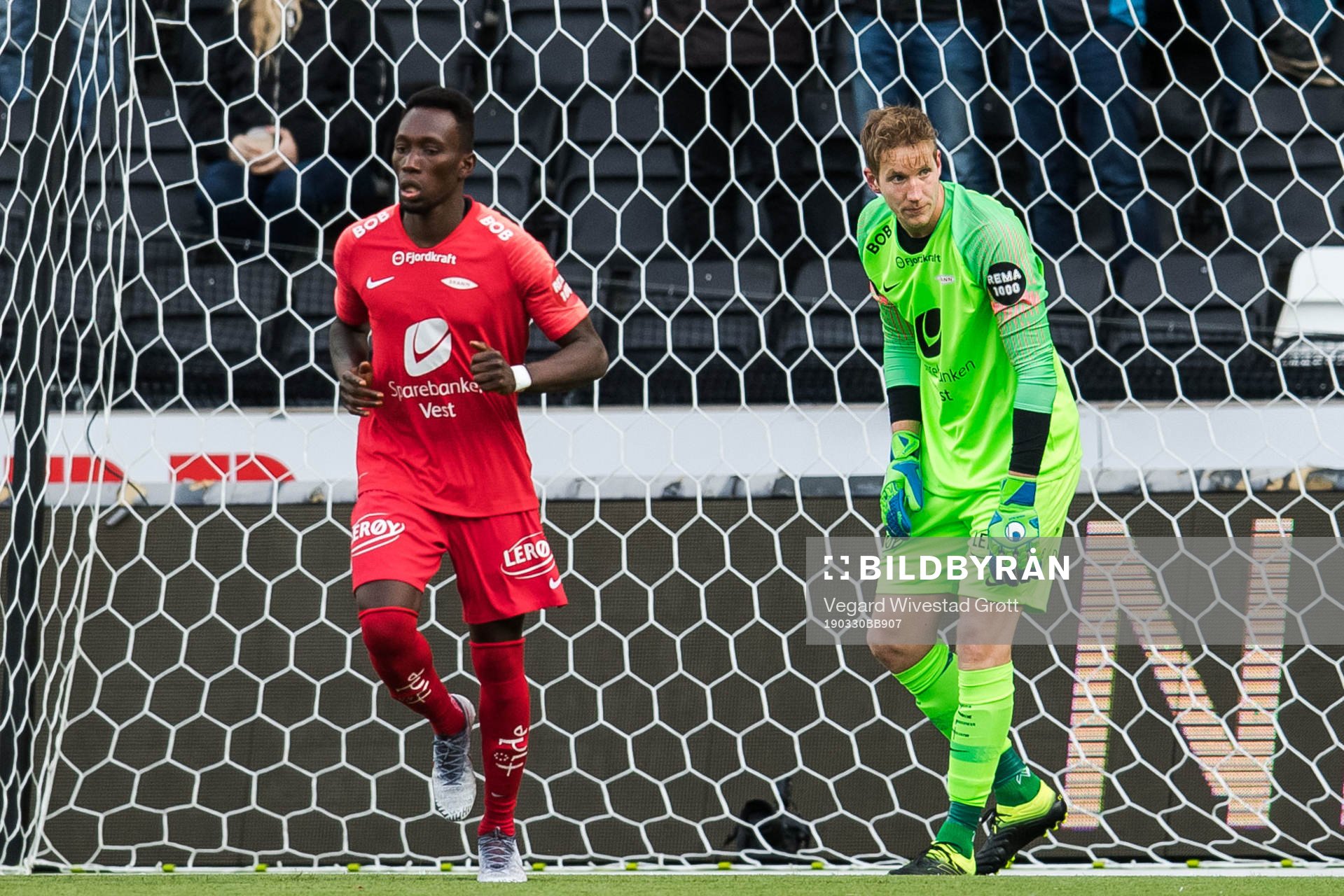 Goalkeeper Eirik Holmen Johansen of Brann looks dejected