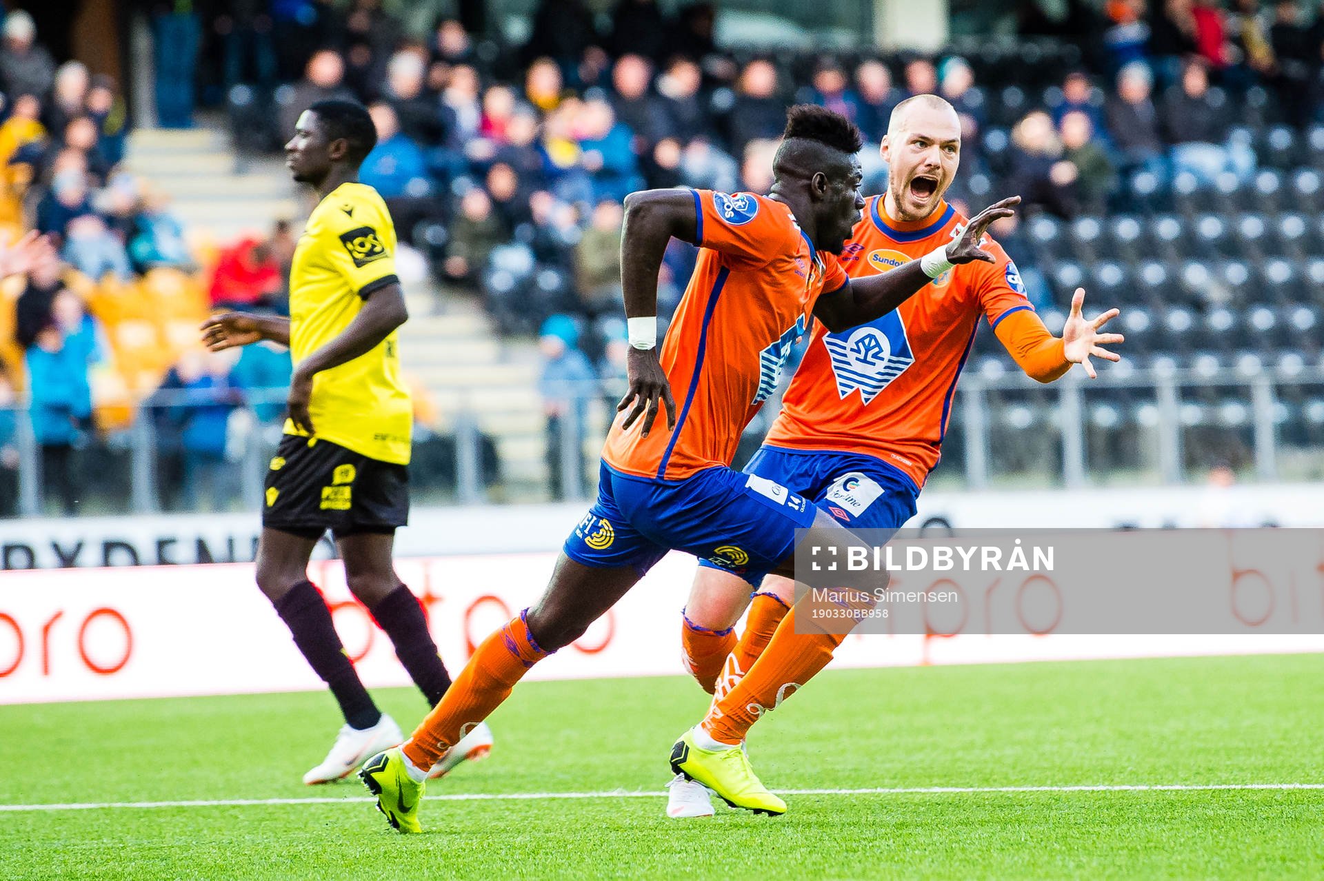 Pape Habib Gueye of Aalesund celebrates