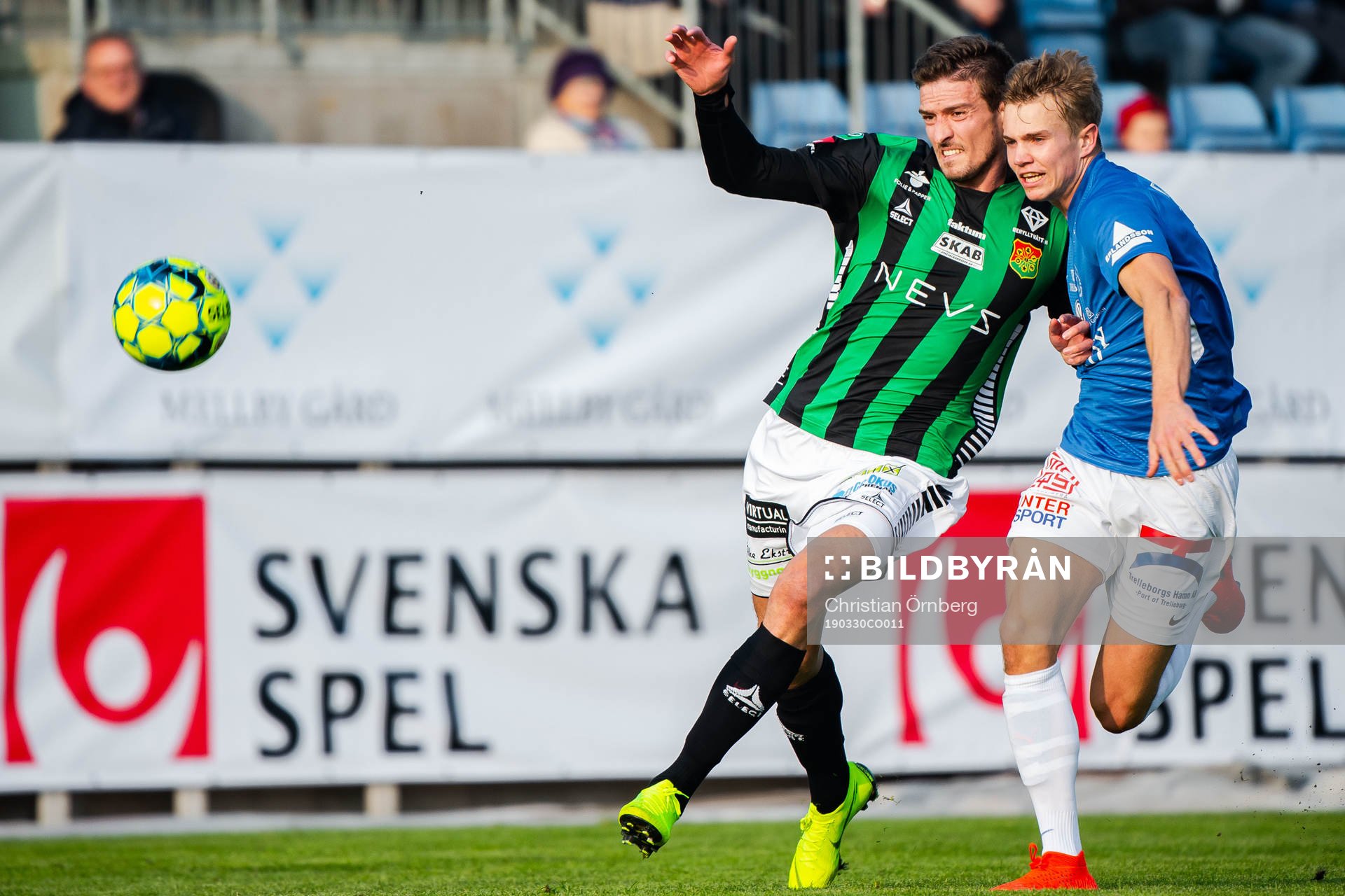 GAIS Nikola Asceric och Trelleborgs Niklas Bröndsted