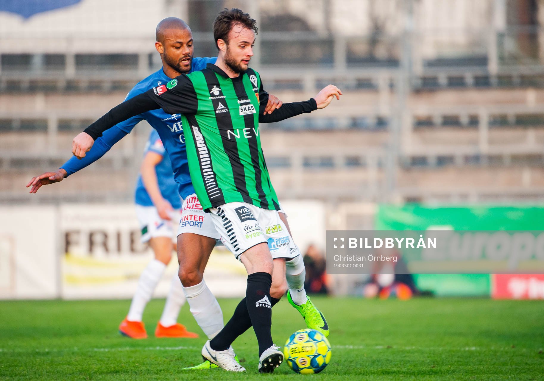 GAIS Niklas Olsson och Trelleborgs Salif Camara Jönsson