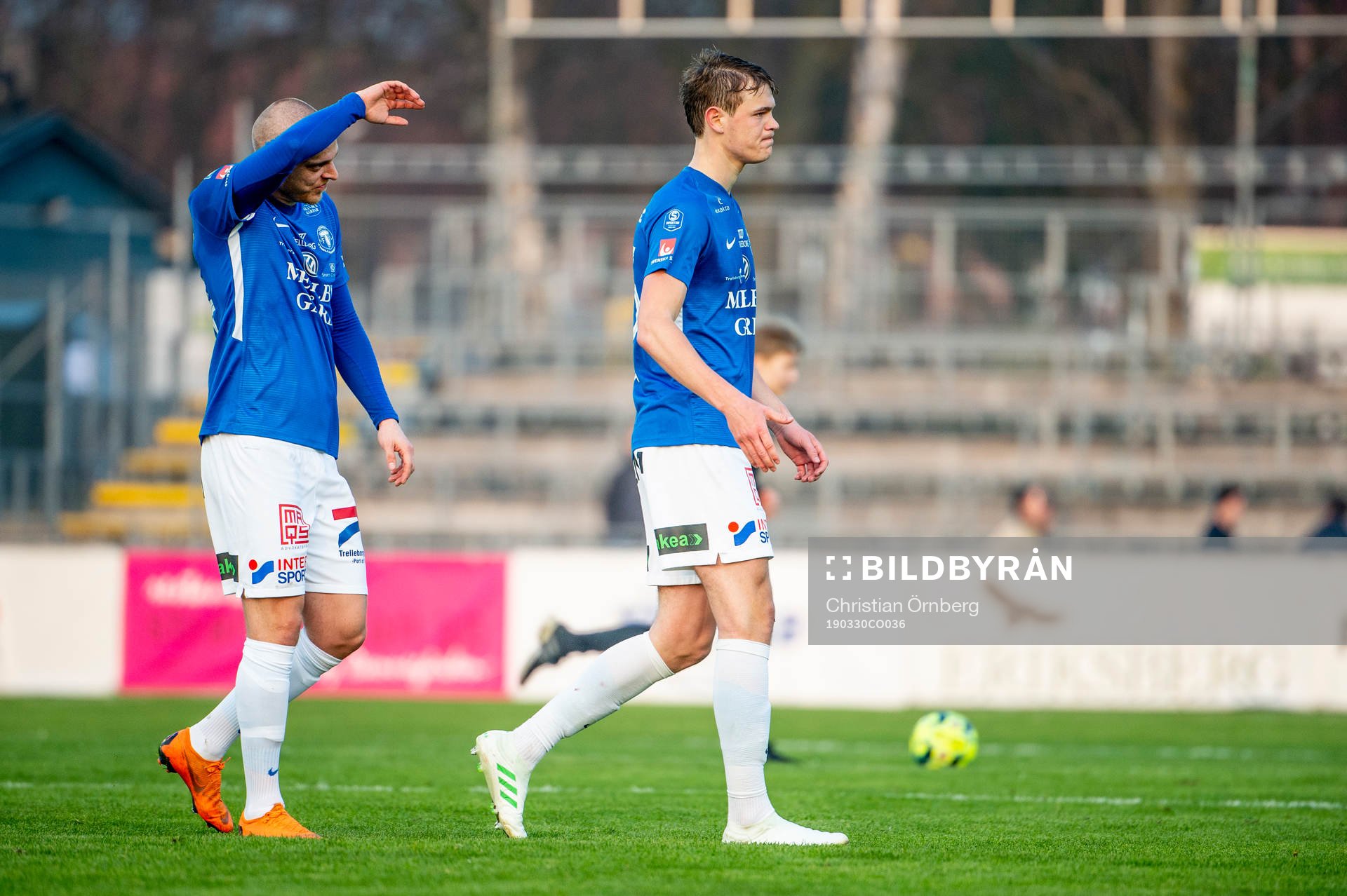Trelleborgs Mattias Håkansson och Hugo Andersson deppar