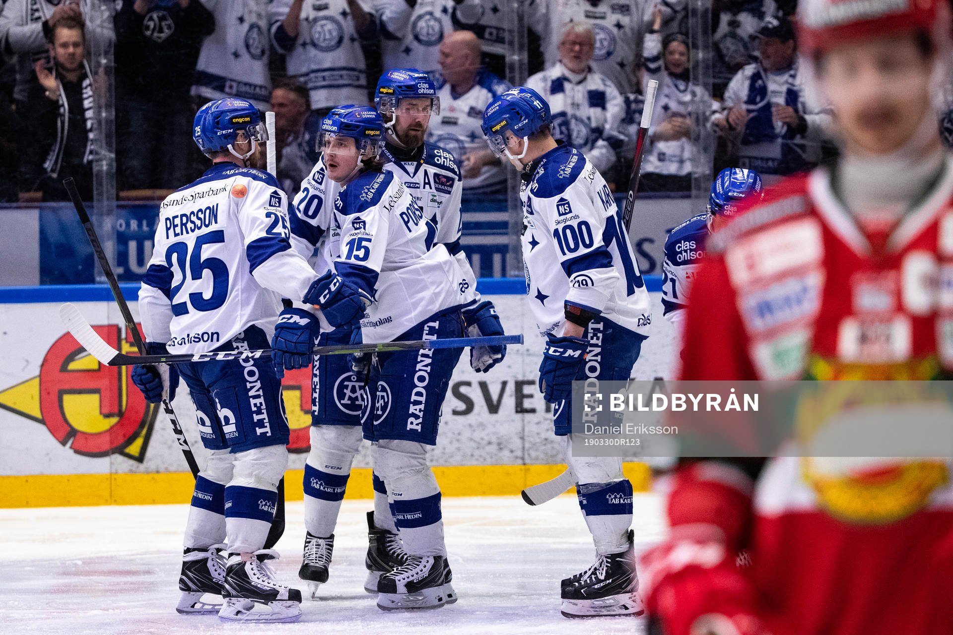 Leksands Linus Persson och Johan Porsberger och Mattias