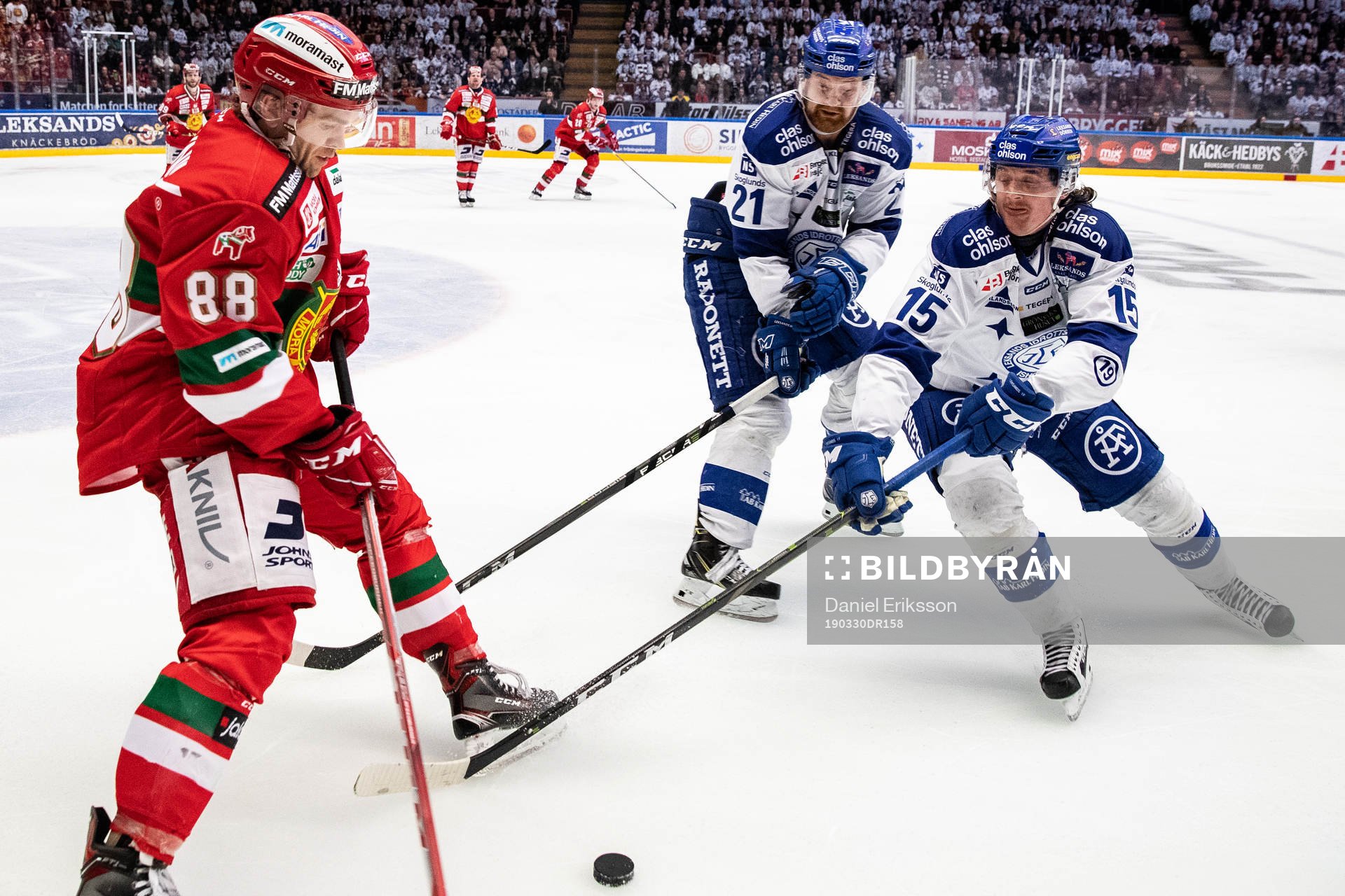 Moras Spencer Abbott och Leksands Mattias Ritola och Johan