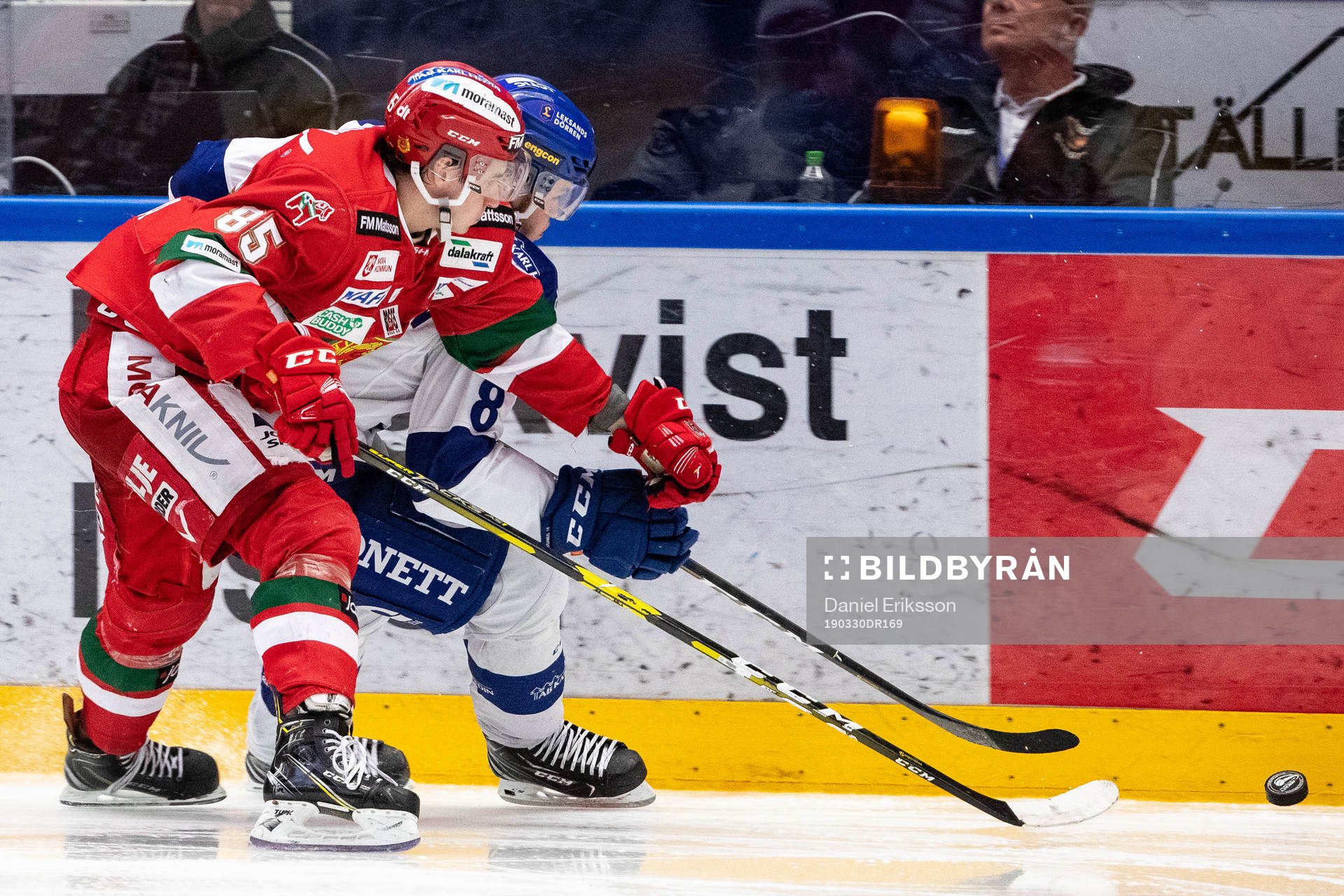 Moras Michael Haga och Leksands Filip Johansson