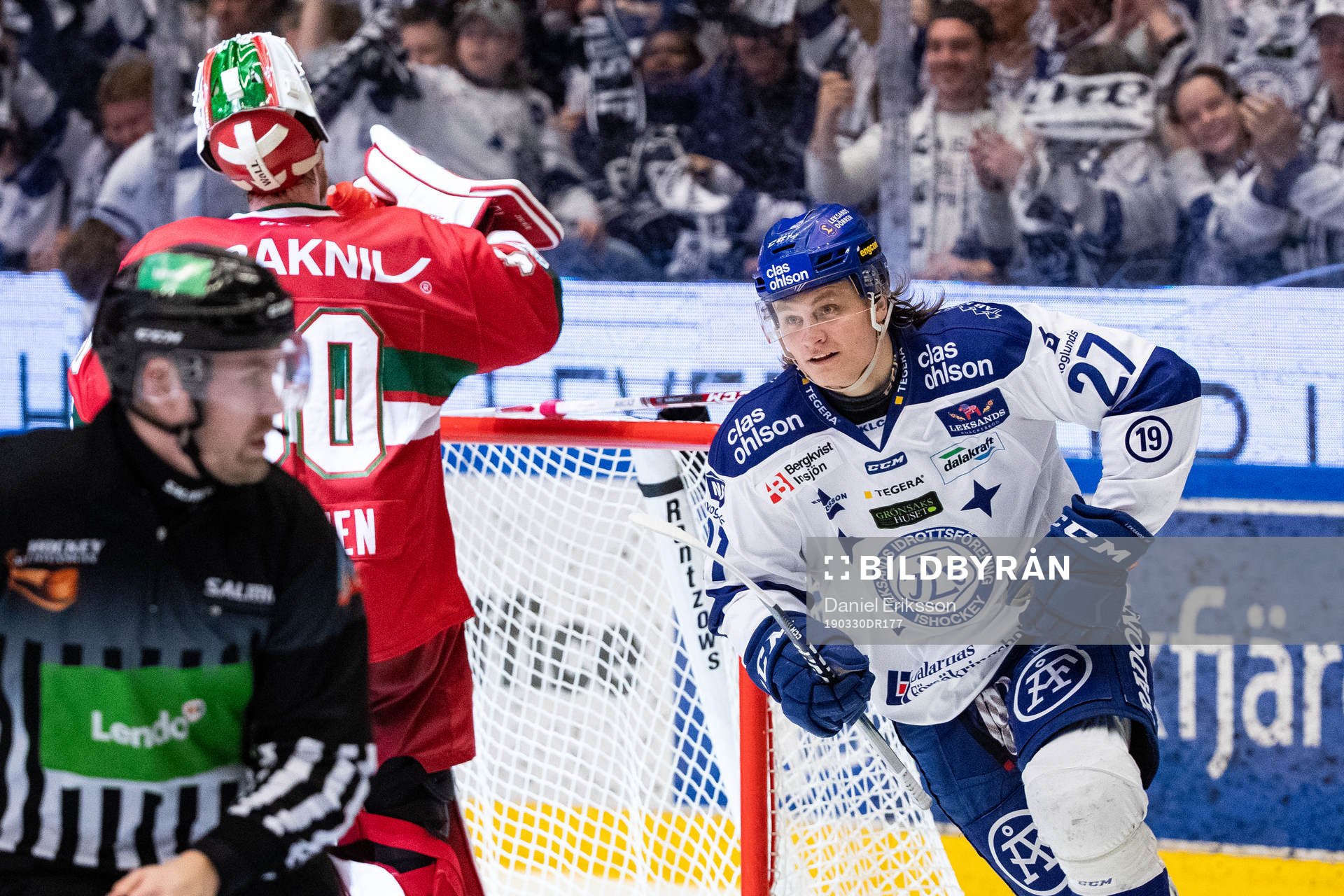 Leksands Anton Karlsson jublar
