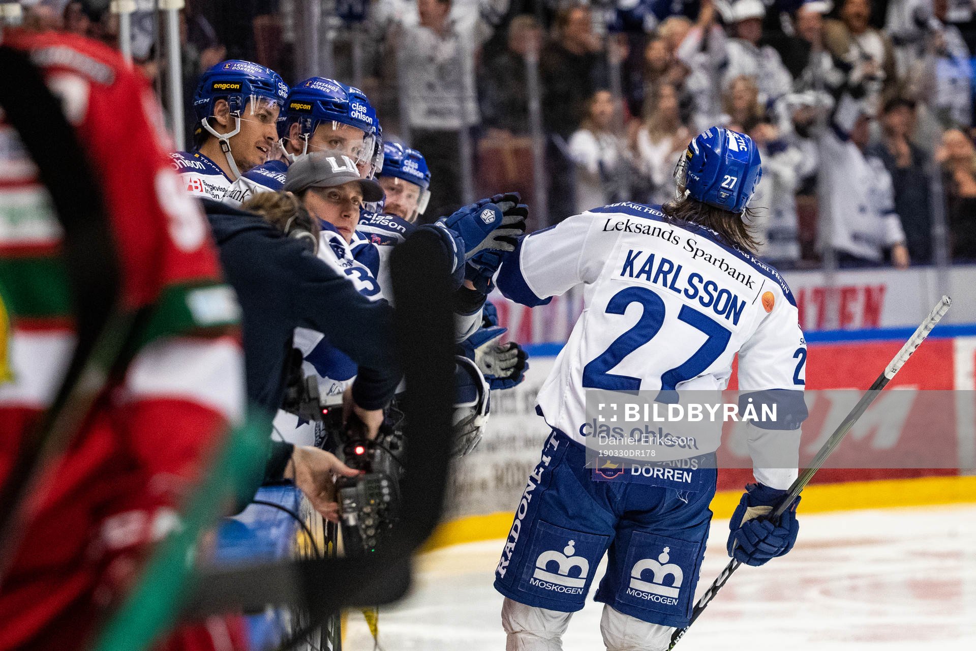 Leksands Anton Karlsson jublar
