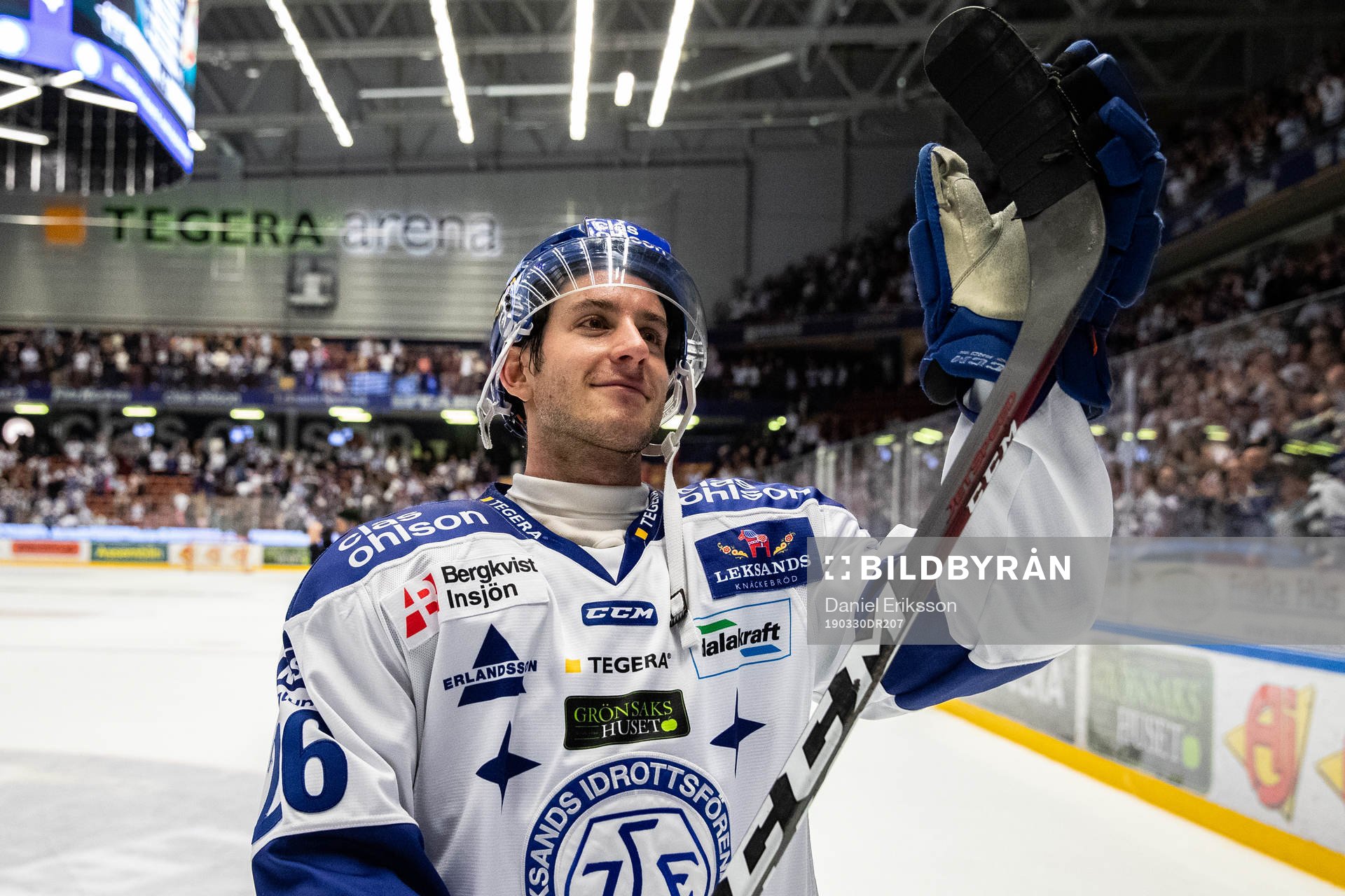 Leksands Kevin Schulze  jublar