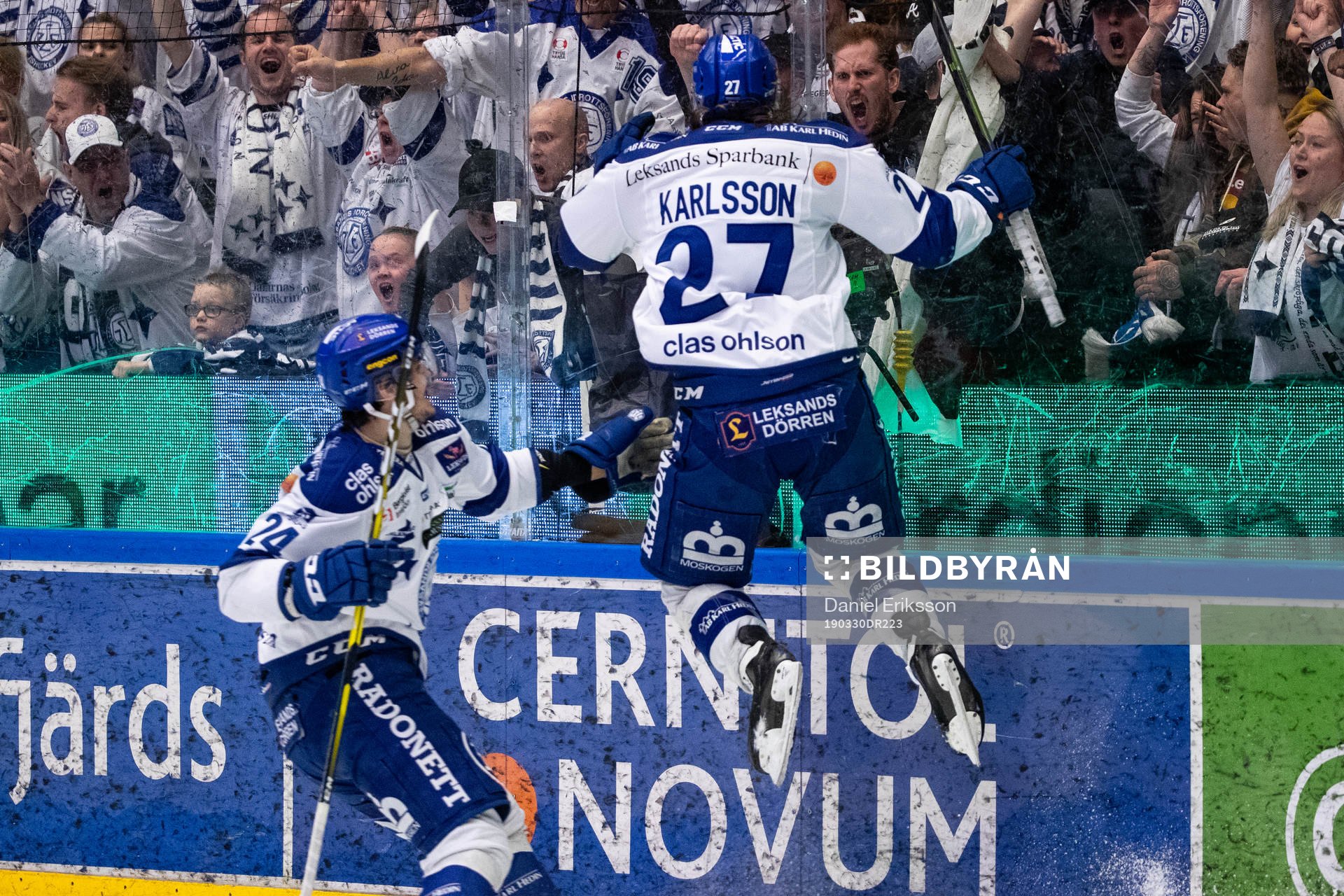 Leksands Anton Karlsson jublar