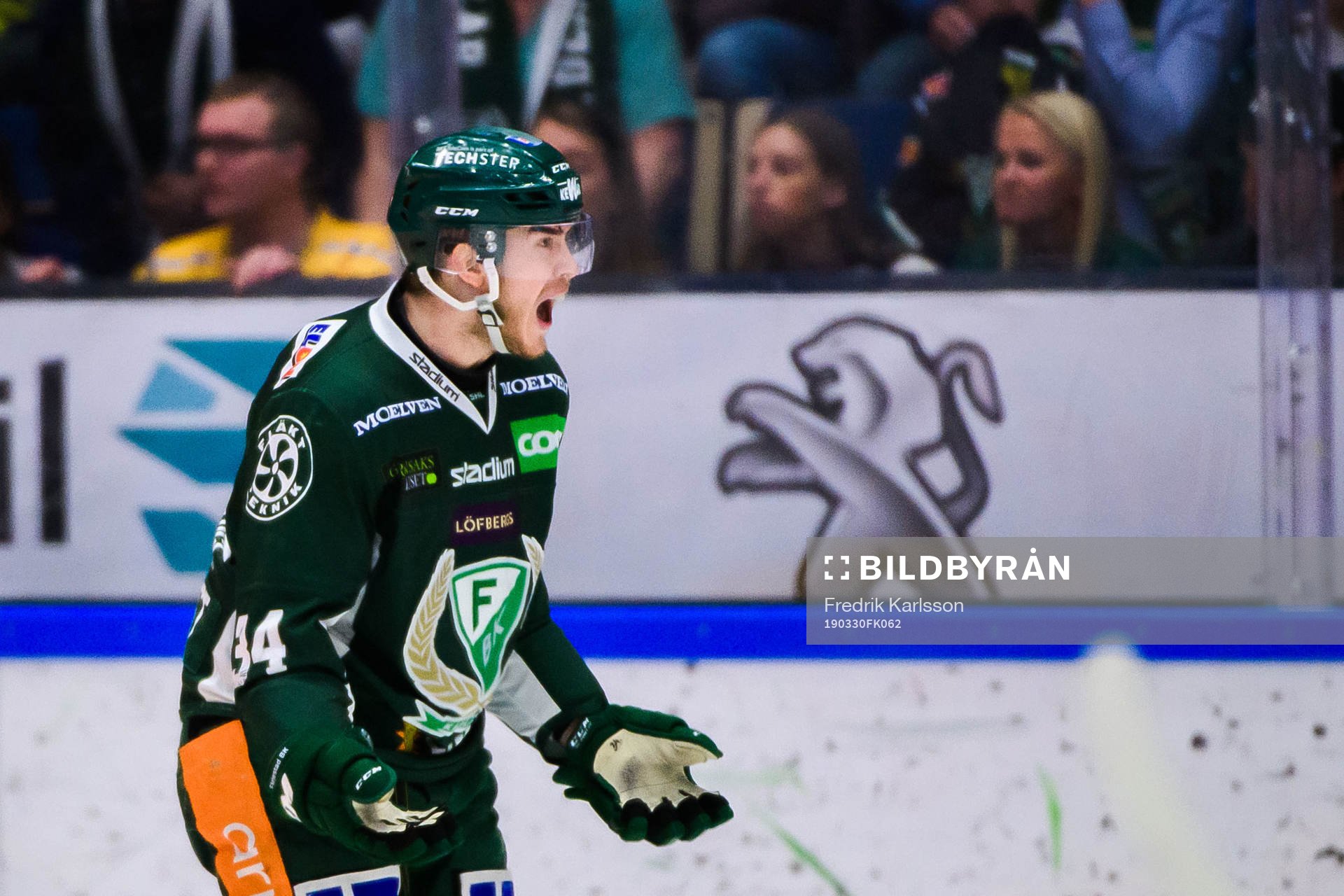 Färjestads Michael Lindqvist reagerar