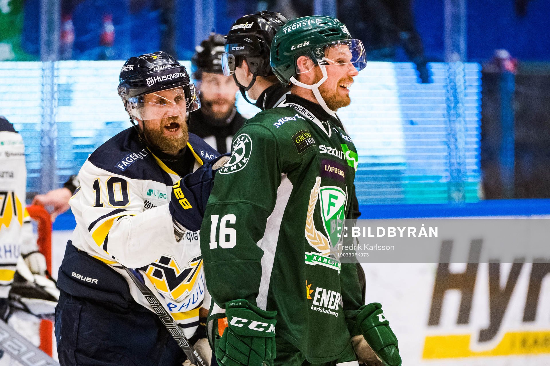 s Martin Thörnberg och Färjestads Alexander Johansson