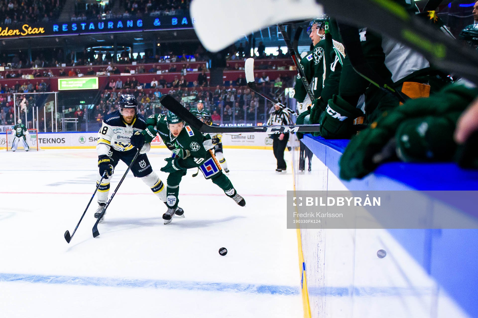 s Joakim Andersson och Färjestads Christopher Bengtsson