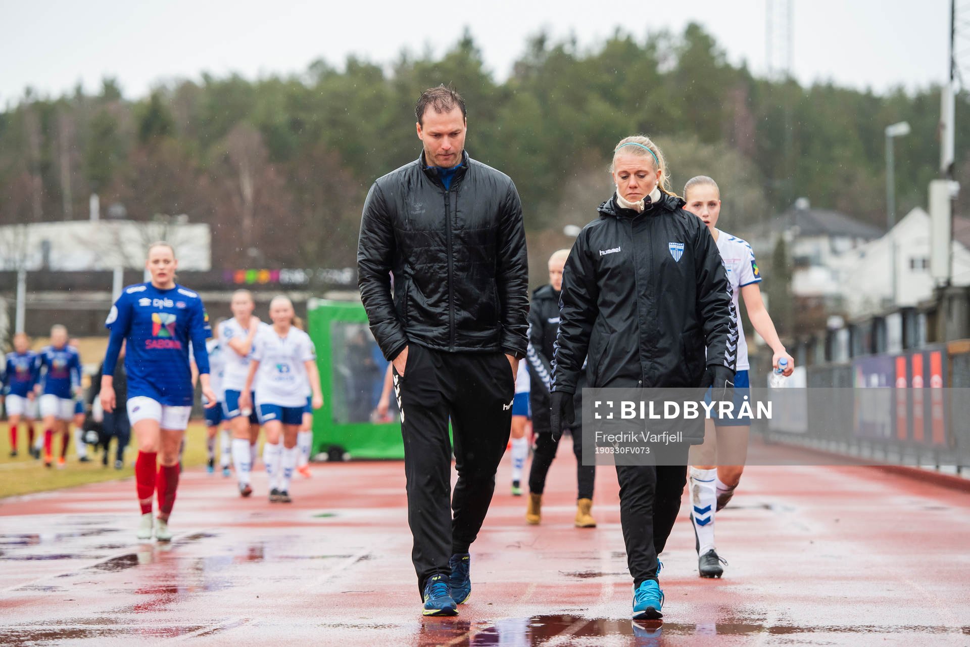 Knut Slatleim, head coach of Kolbotn, and Solveig