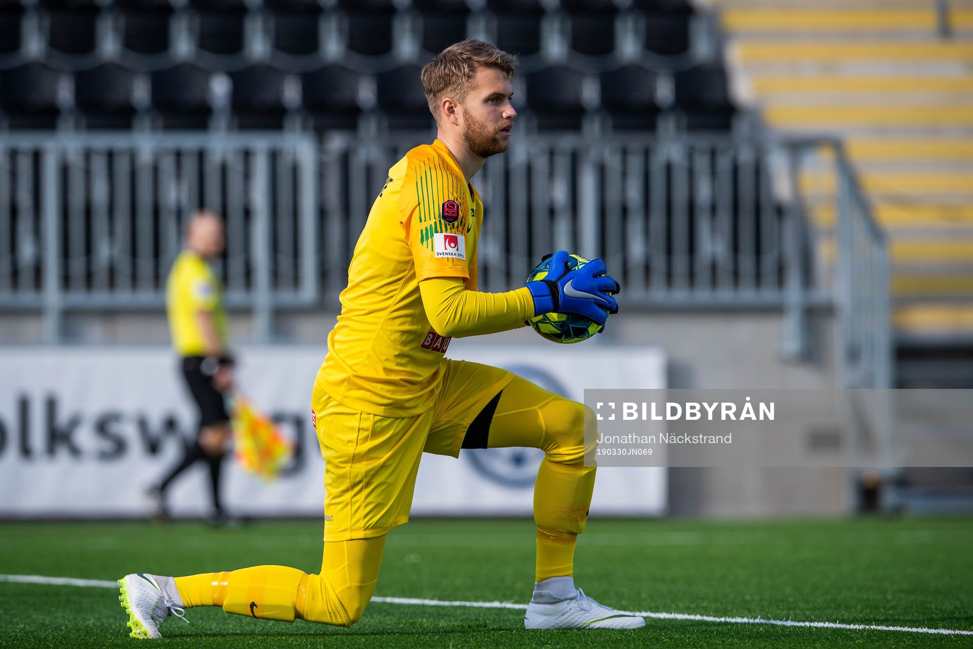 Brommapojkarnas målvakt Rasmus Emanuelsson
