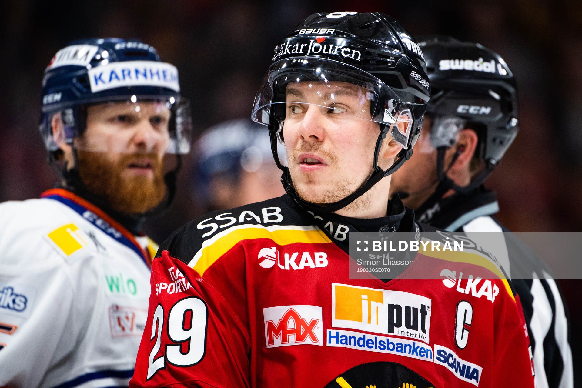 Växjös Liam Reddox och Luleås Erik Gustafsson