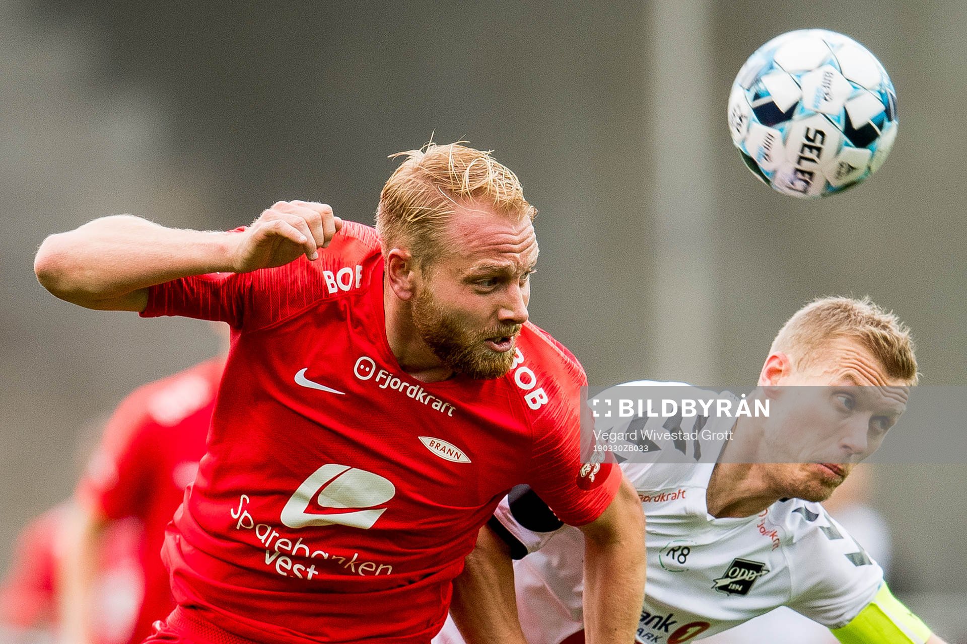 Henrik Kjelsrud Johansen of Brann and Steffen Hagen of Odd