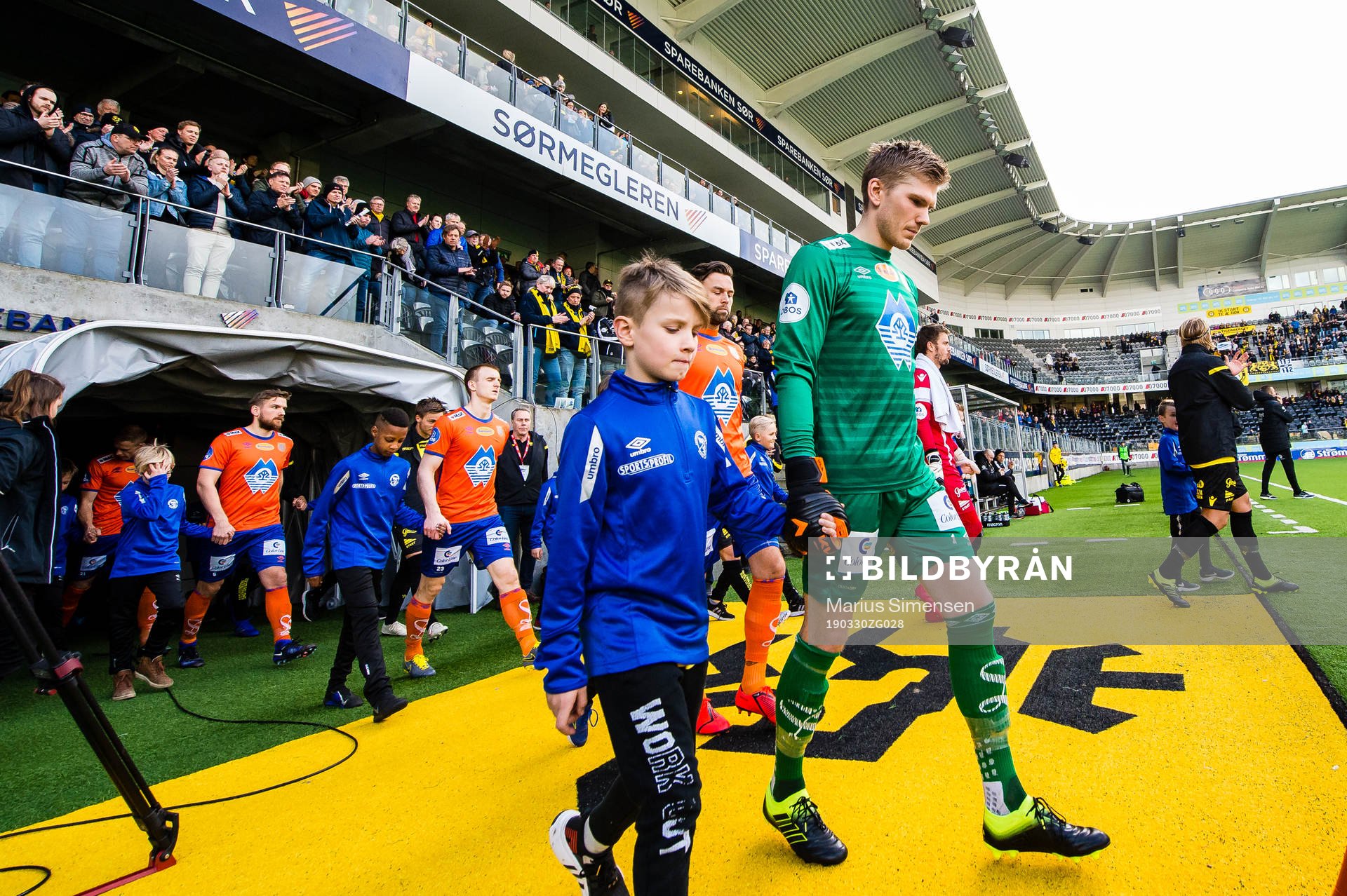 Andreas Lie of Aalesund ahead of the OBOS-ligaen match between Start and Aalesund on March 30, 2019 in Kristiansand.