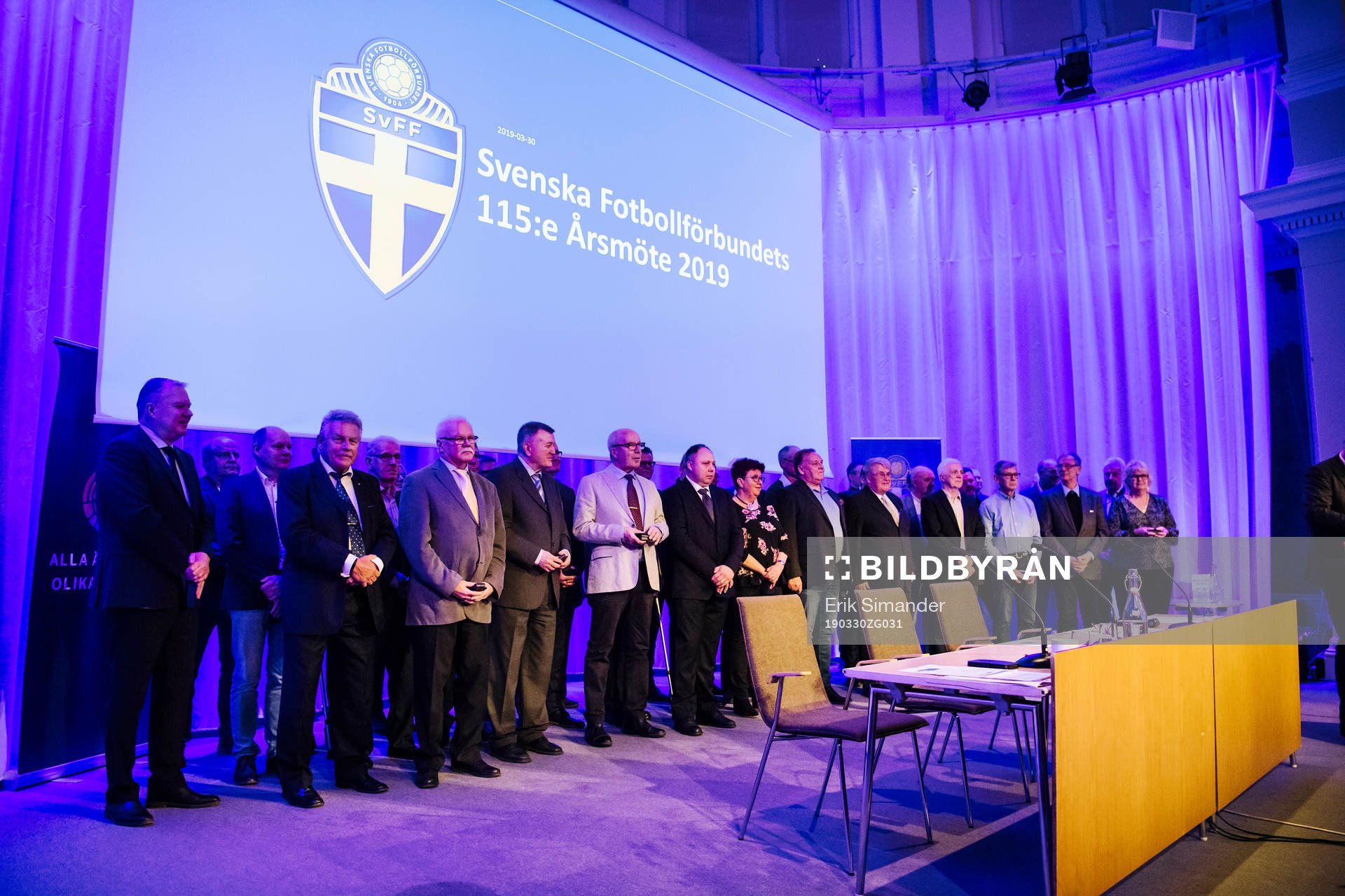 Samtliga pristagare på scen