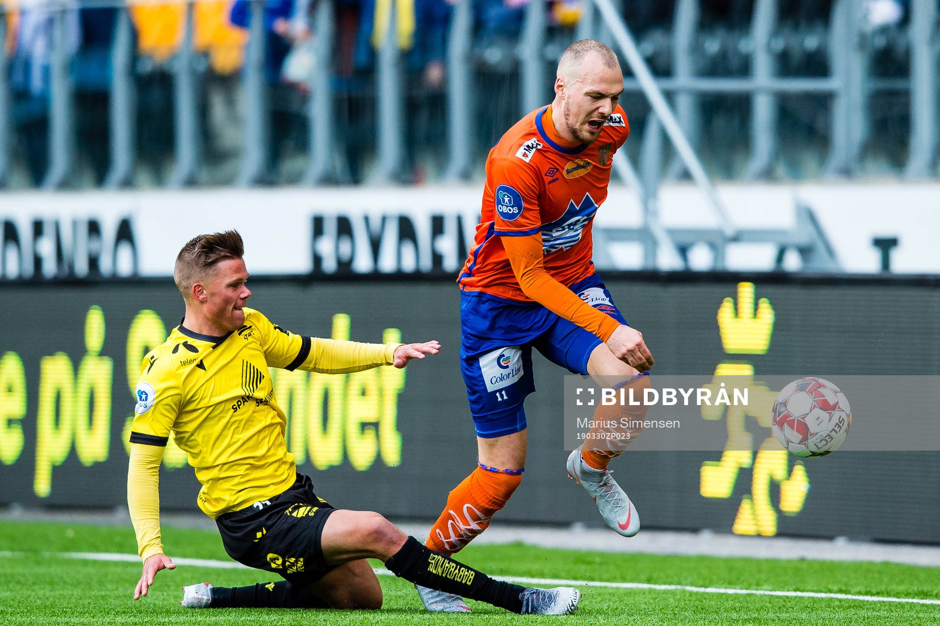 Eirik Wichne and Aron Elis Thrandarson of Aalesund
