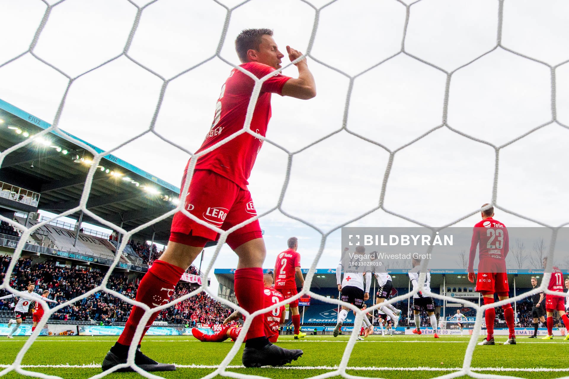 Ruben Yttergård Jenssen of Brann reacts