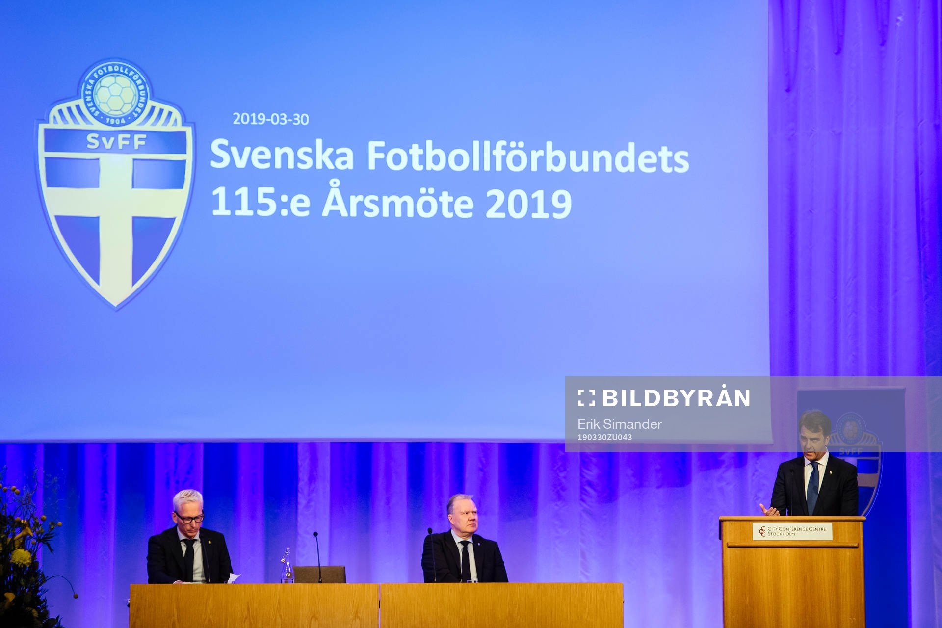 s vicepresidenter, förbundsordförande Karl-Erik Nilsson