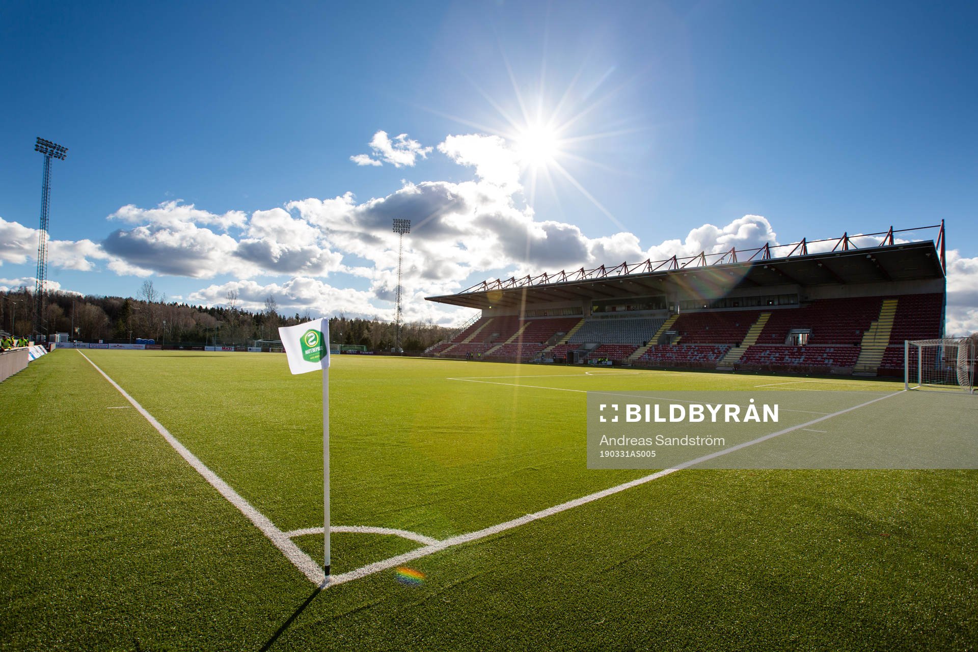 Generell vy Södertälje fotbollsarena