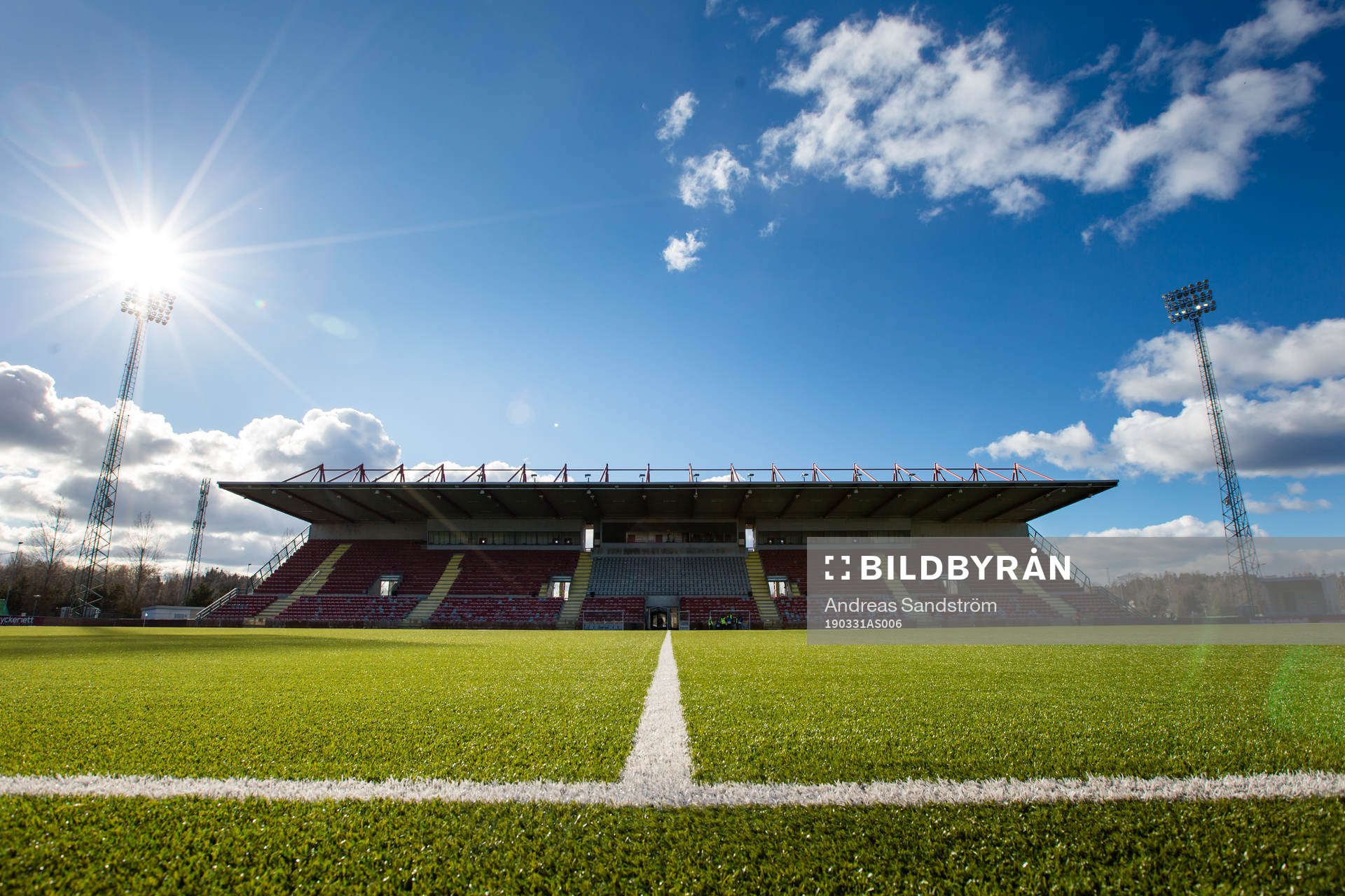 Generell vy Södertälje fotbollsarena