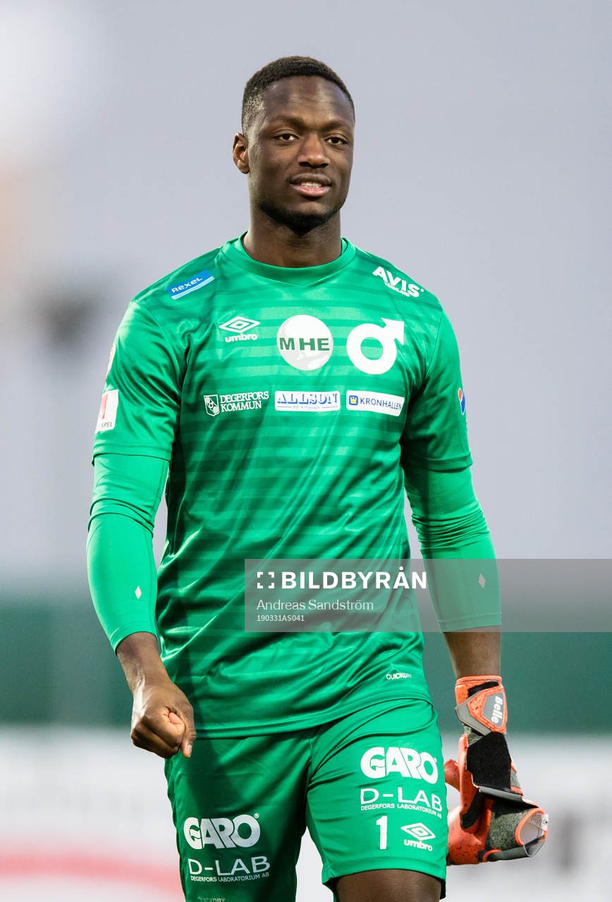 Degerfors målvakt Ismael Diawara
