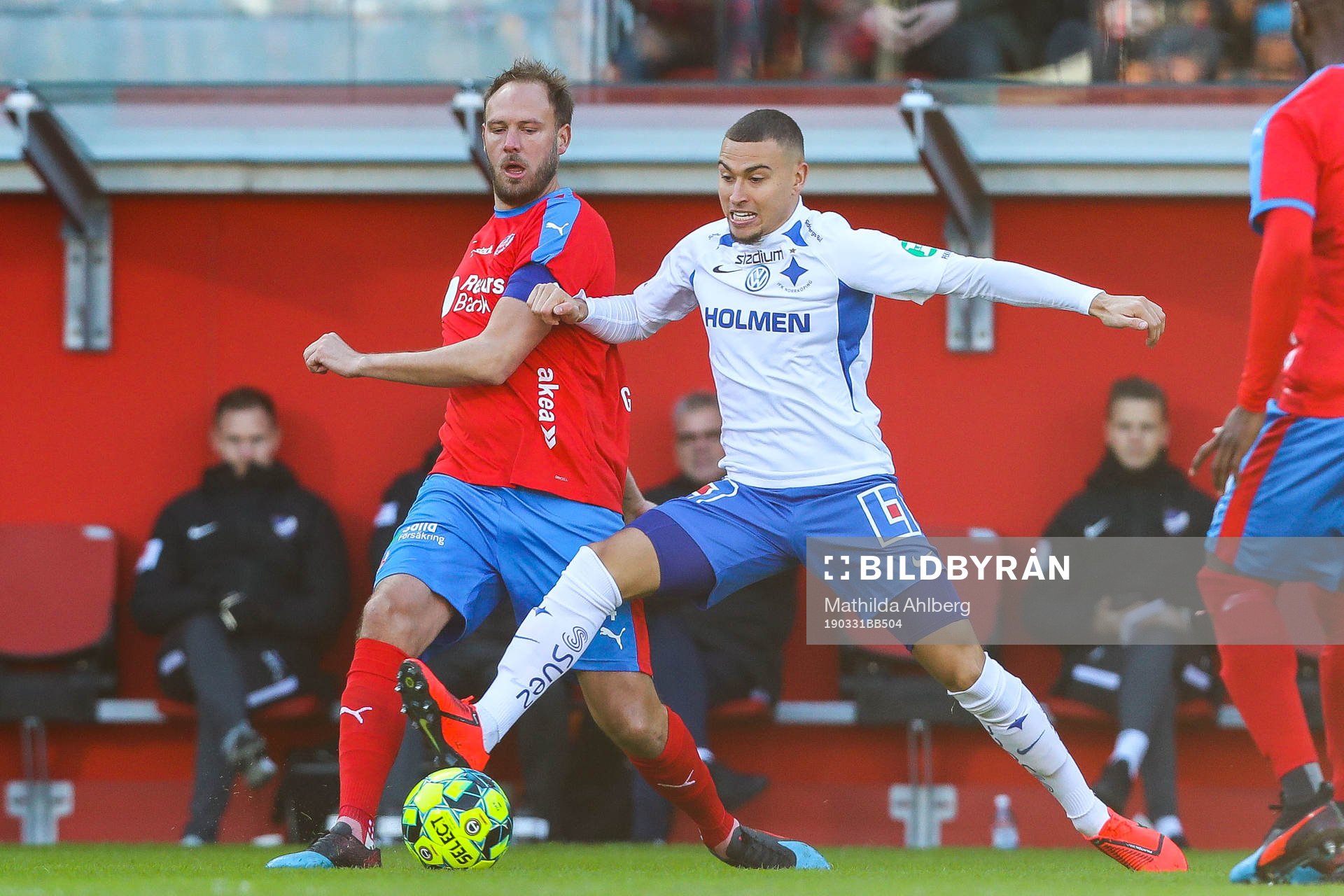Helsingborgs Andreas Granqvist och IFK Norrköpings Jordan