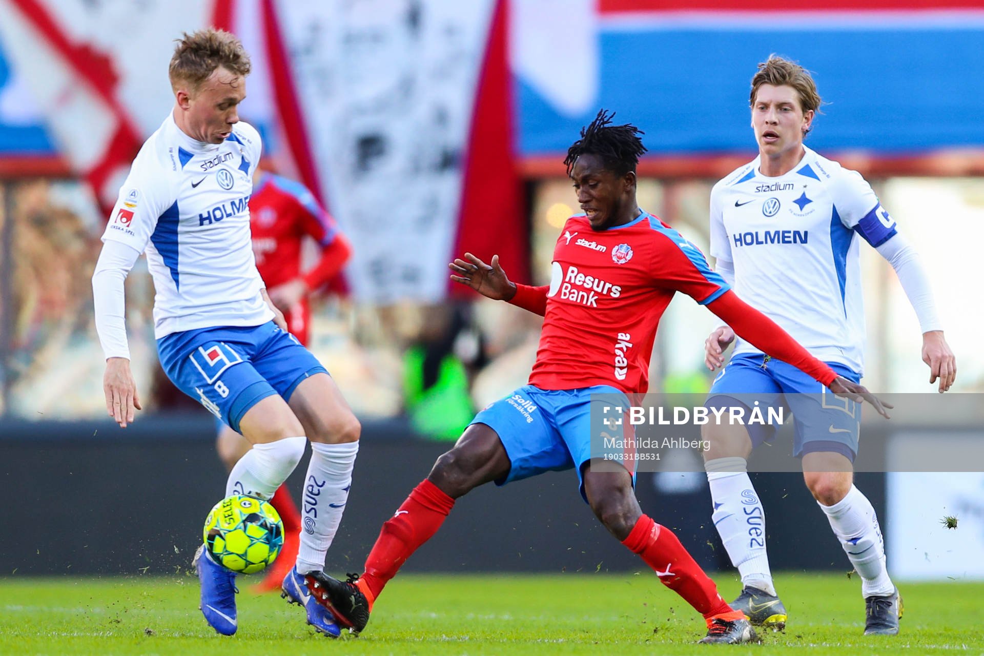 IFK Norrköpings Gudmundur Thórarinsson och Helsingborgs