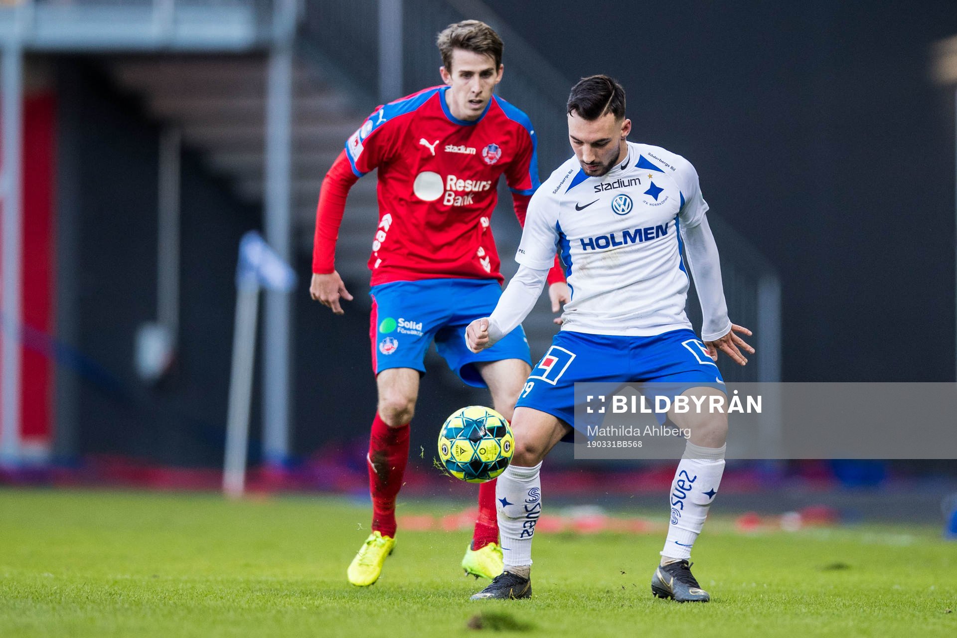 Helsingborgs Adam Eriksson och IFK Norrköpings Sead