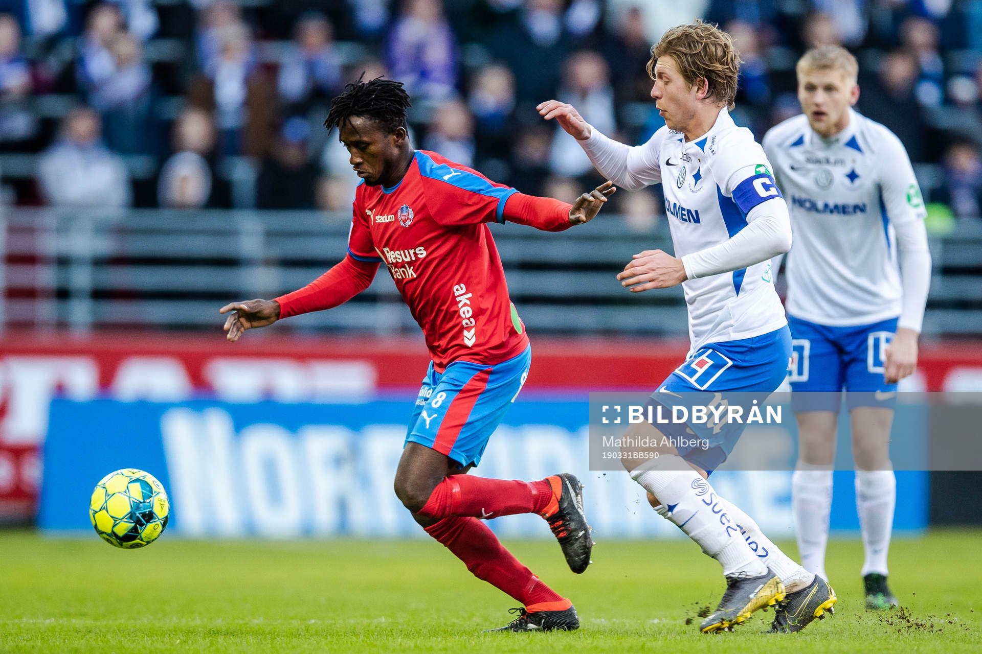 Helsingborgs Mamudu Moro och IFK Norrköpings Alexander