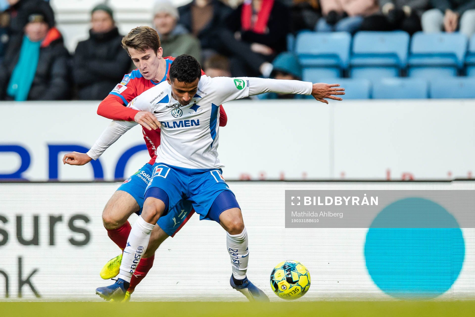 Helsingborgs Adam Eriksson och IFK Norrköpings Ian Smith