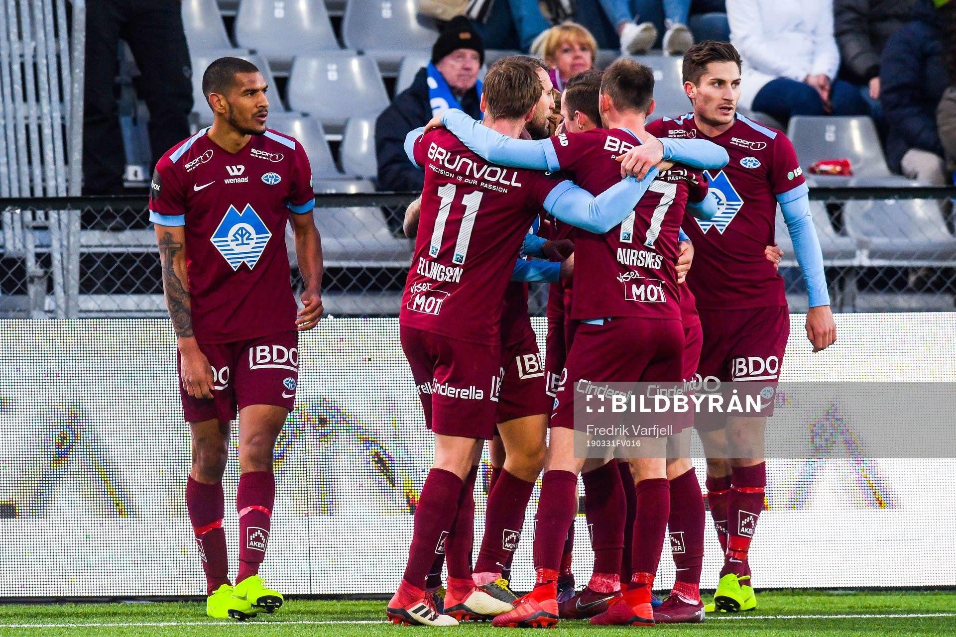 Players of Molde celebrates