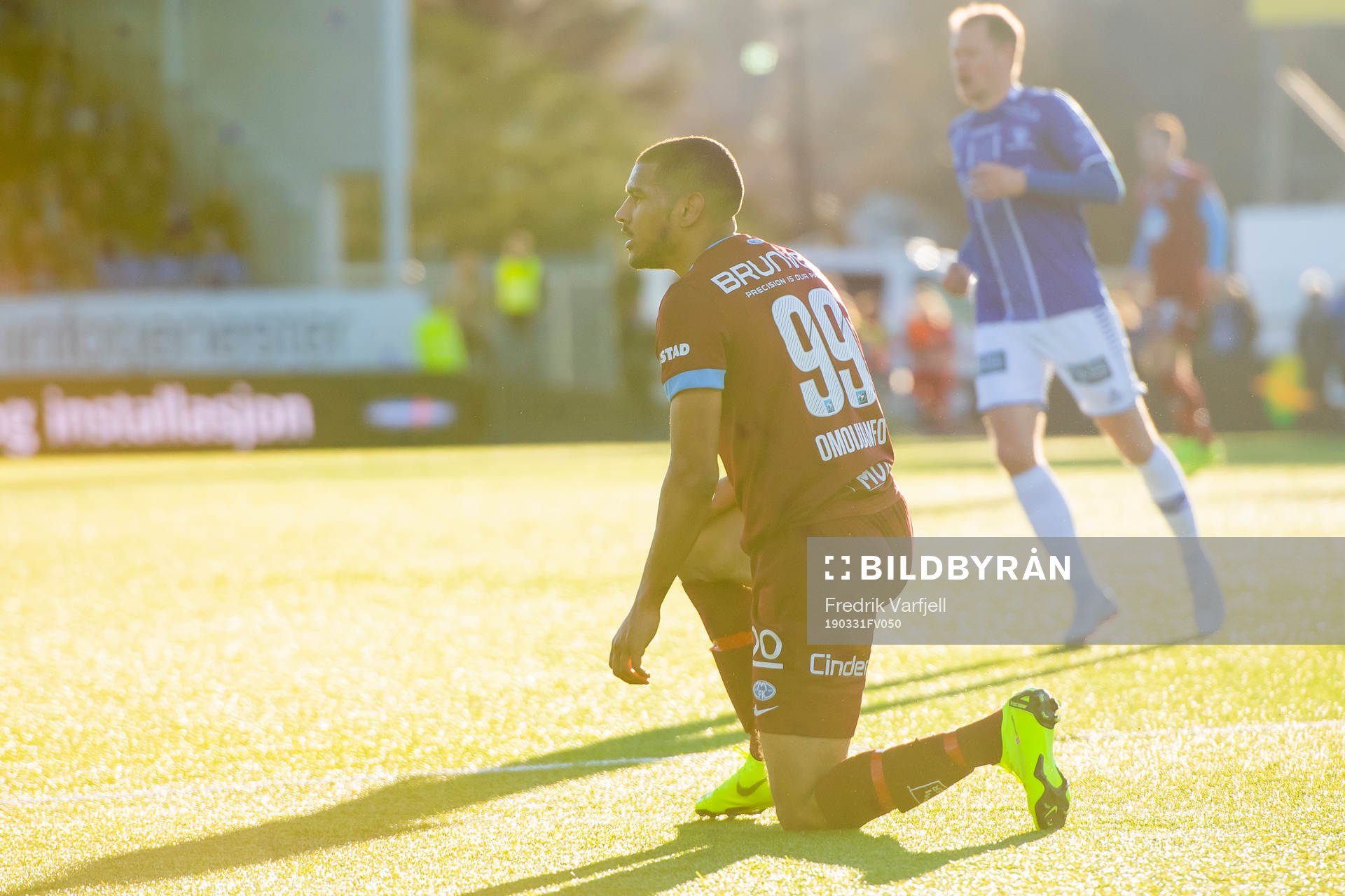 Ohi Omoijuanfo of Molde looks dejected