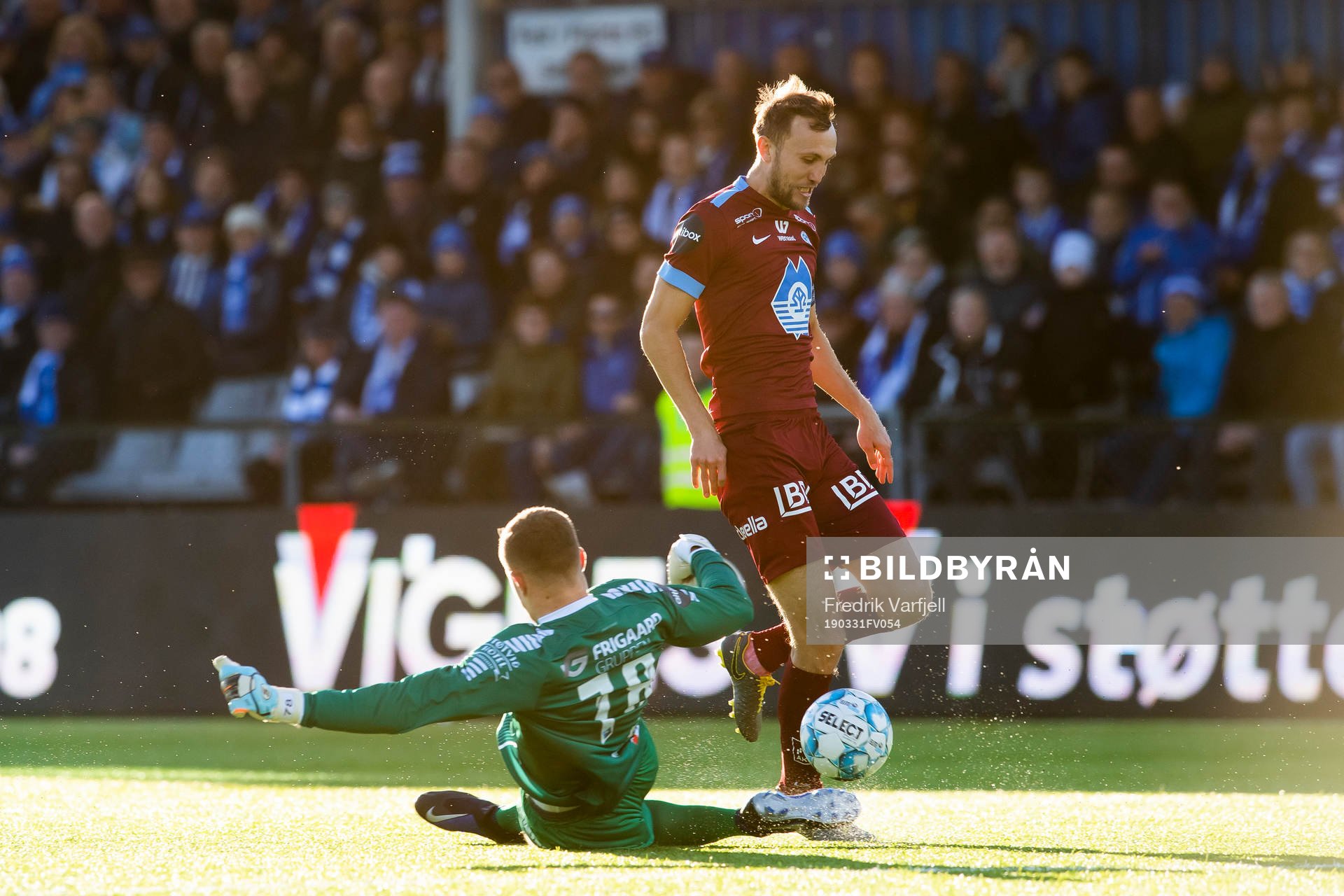 Goalkeeper Aleksandr Vasyutin of Sarpsborg 08 and Magnus