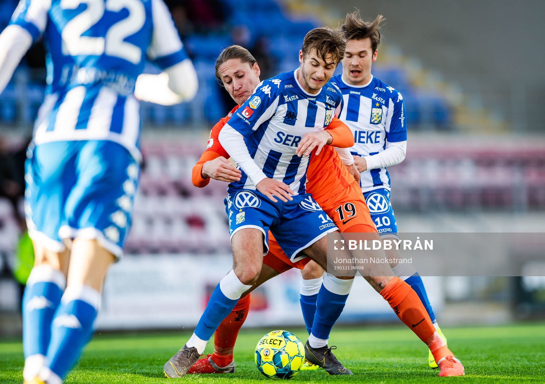 IFK Göteborgs Benjamin Nygren och AFC Eskilstunas Felix